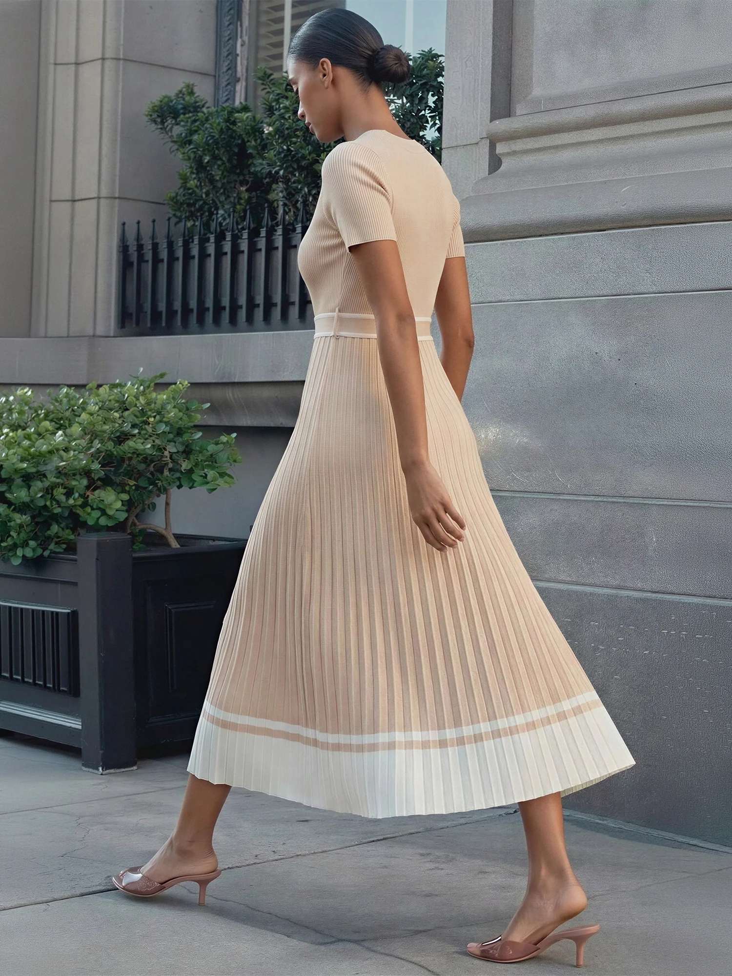 Claire Colorblock Midi Sweater Dress - Image 3