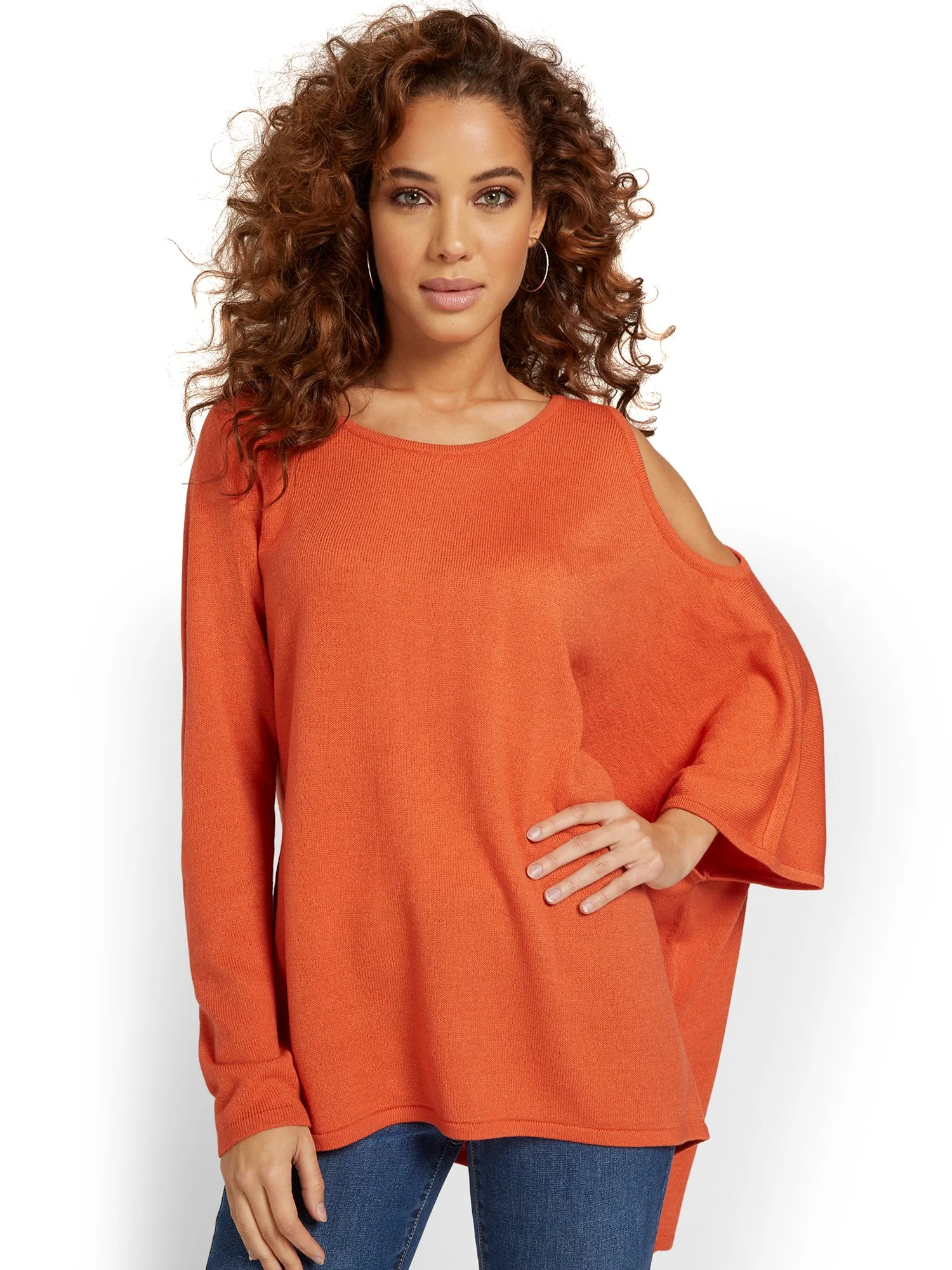 Cold-Shoulder Poncho - Image 5