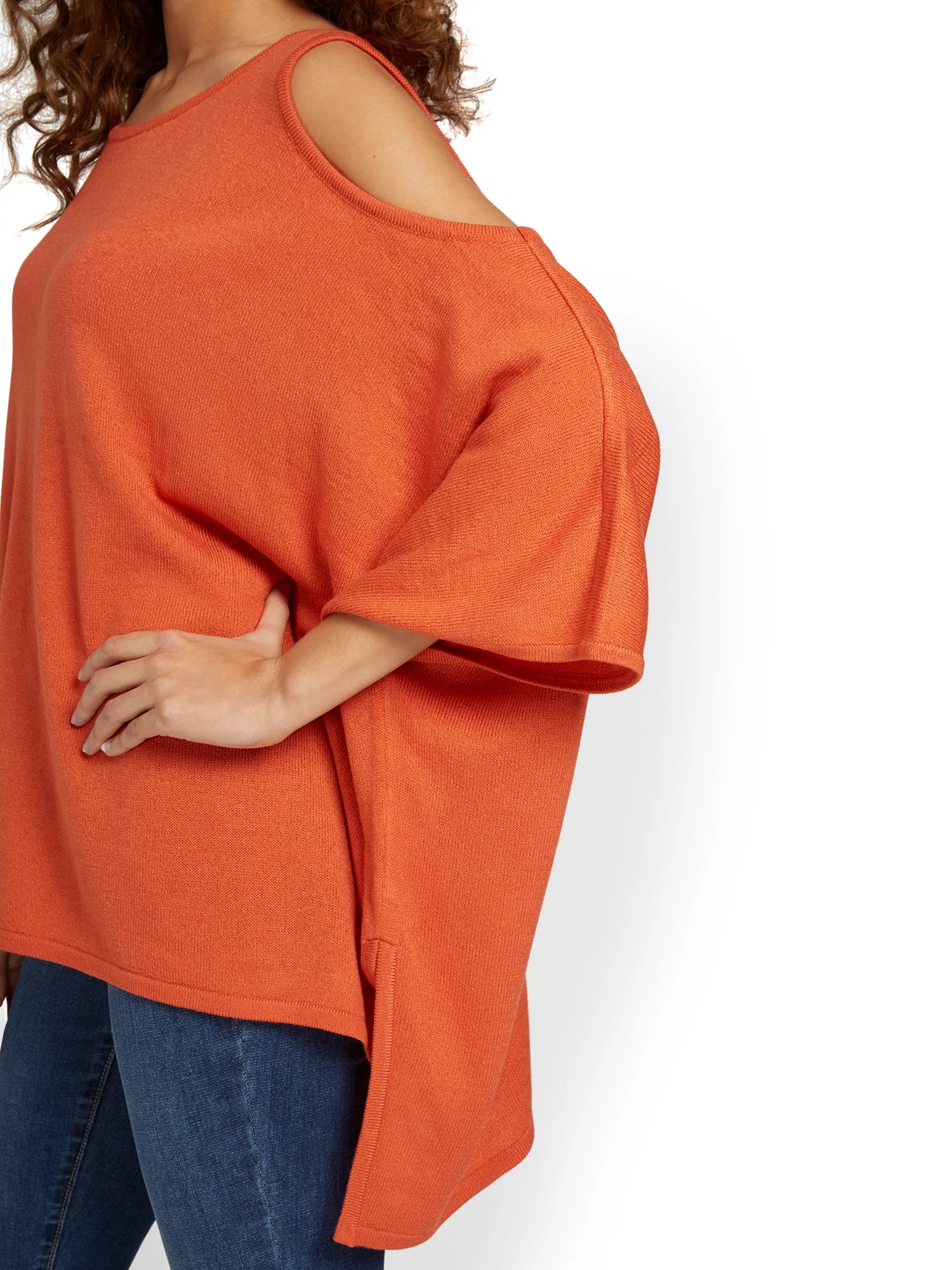 Cold-Shoulder Poncho - Image 7