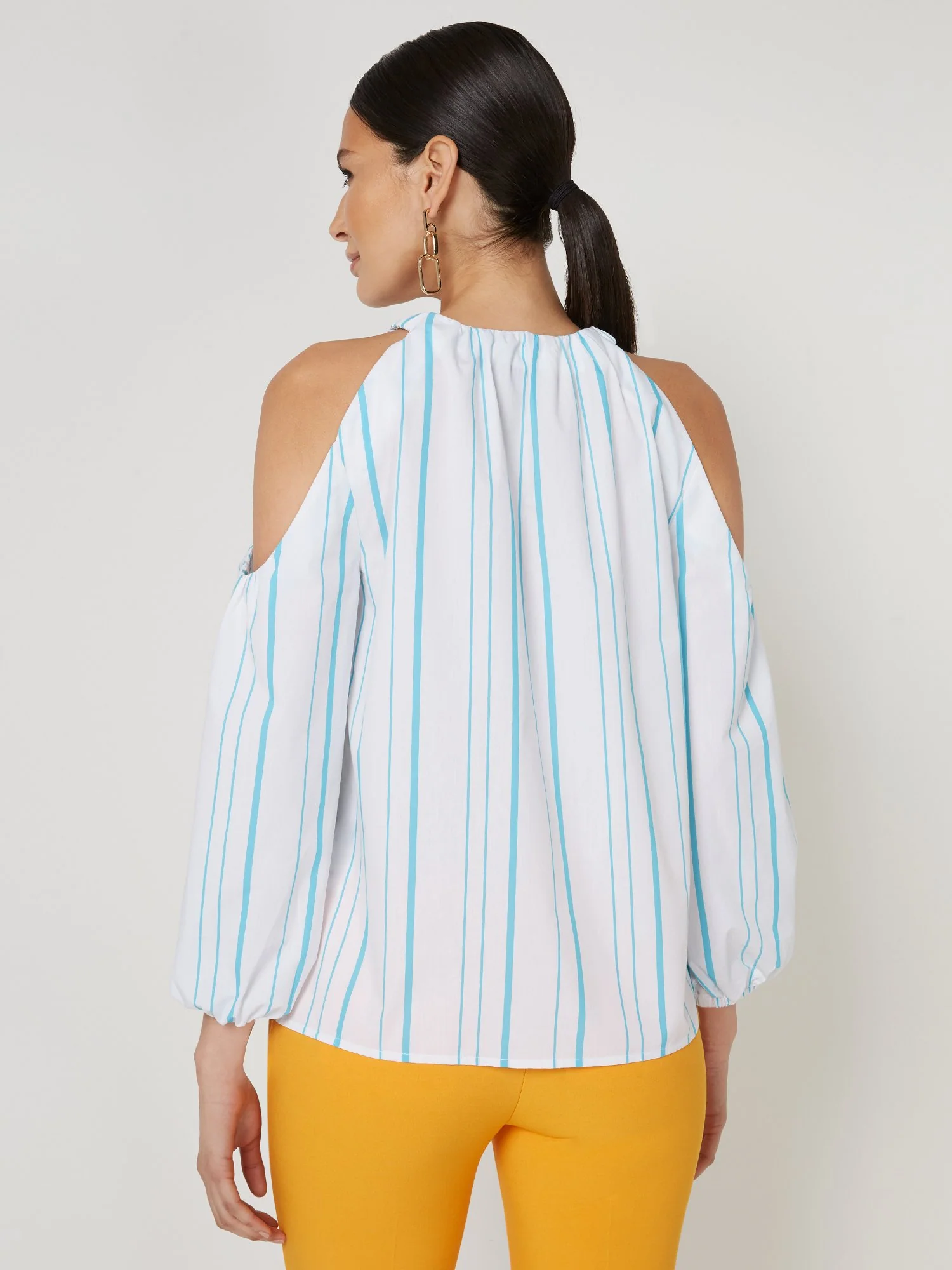 Cold-Shoulder Poplin Top - 7th Avenue - Image 3