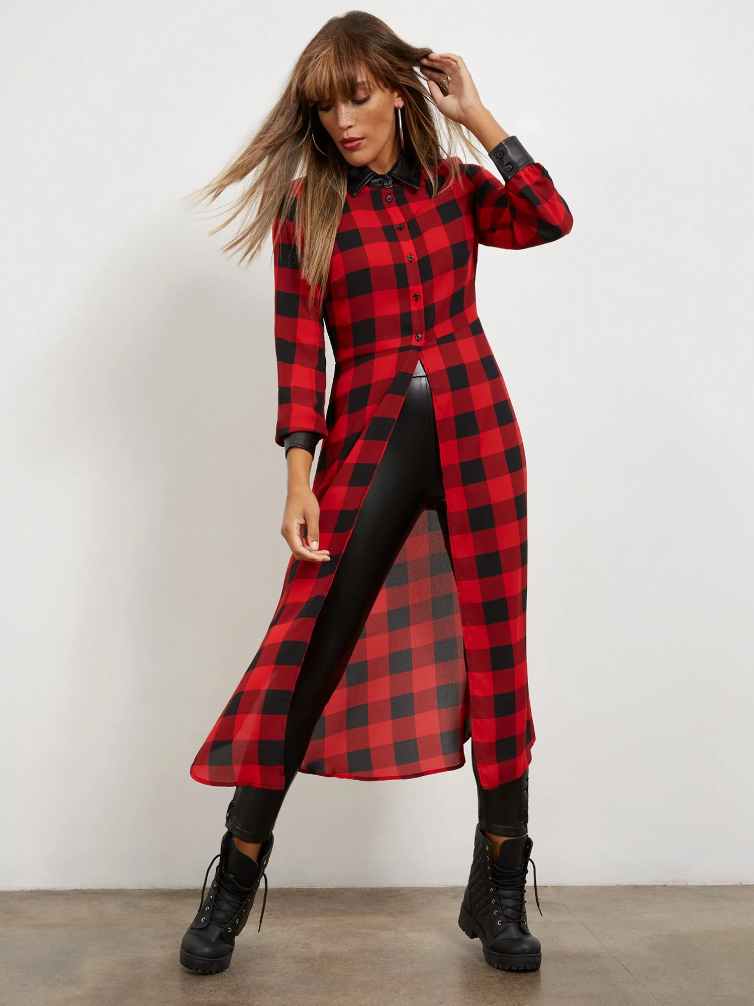 Collared Maxi Shirt - Image 2