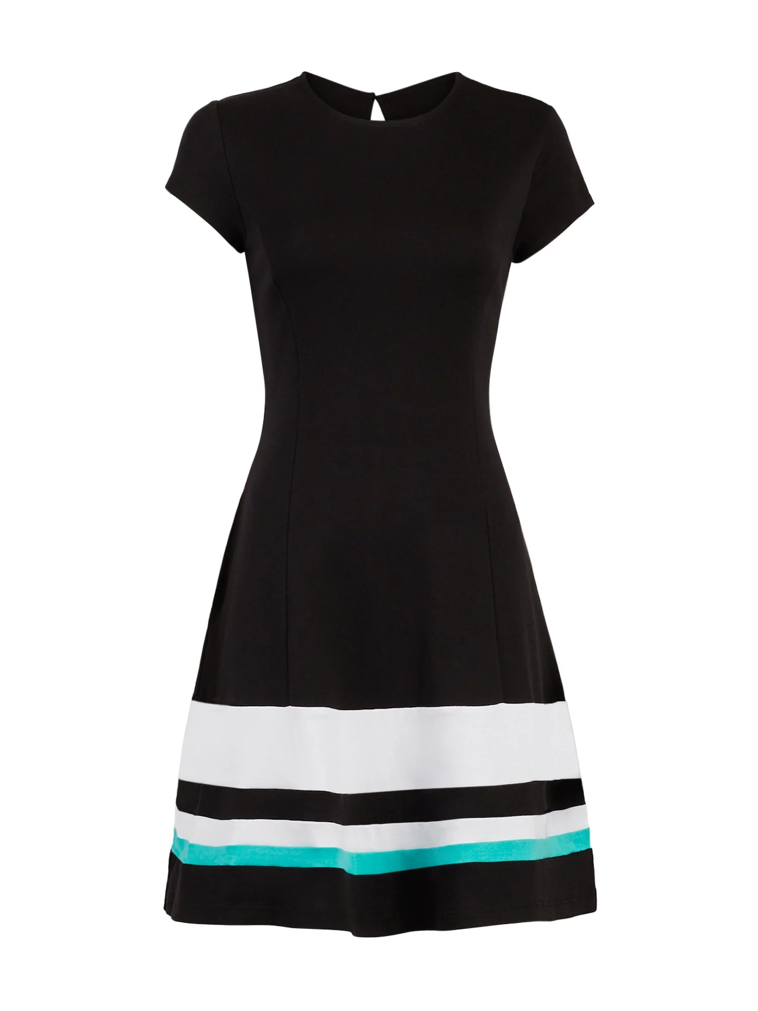 Colorblock Cotton Fit and Flare Dress - Image 2