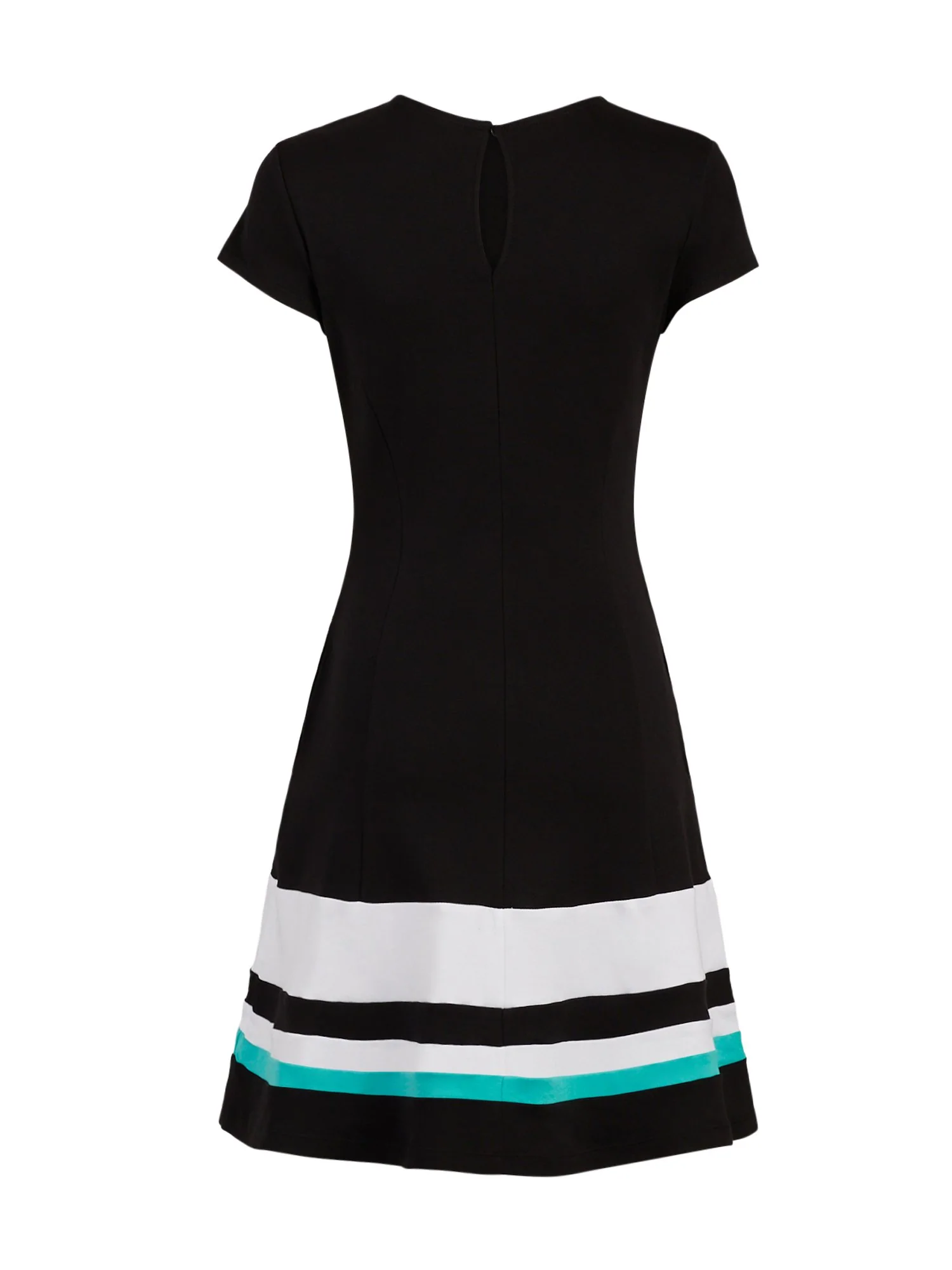 Colorblock Cotton Fit and Flare Dress - Image 3