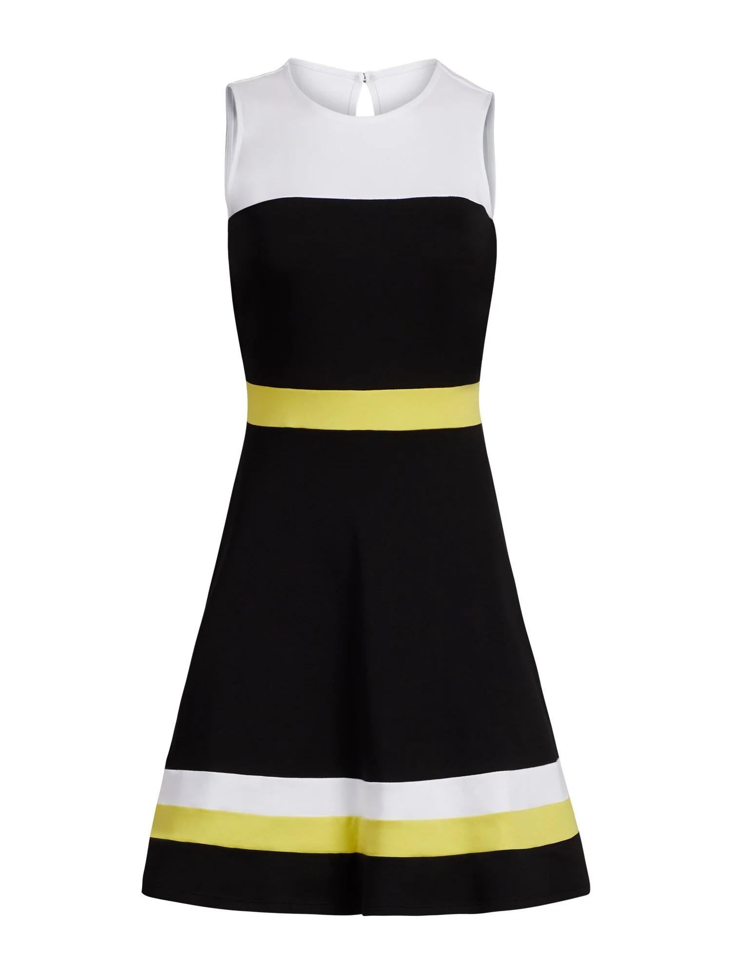 Colorblock Cotton Fit and Flare Dress - Image 11