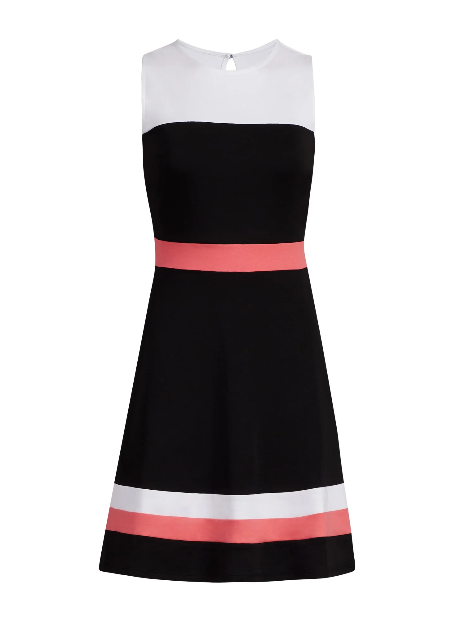 Colorblock Cotton Fit and Flare Dress - Image 5