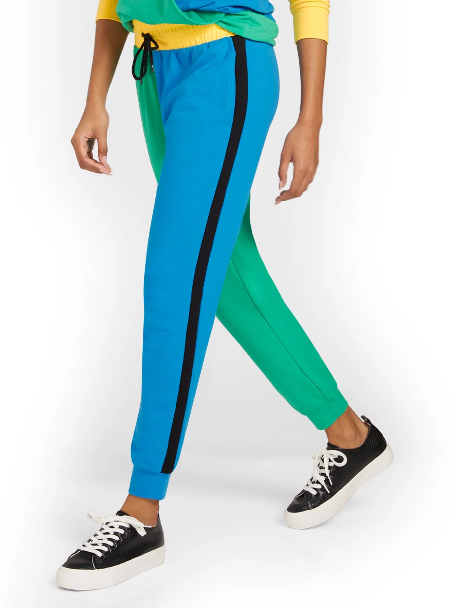 Colorblock French Terry Jogger Pant - Multicolored - Image 2