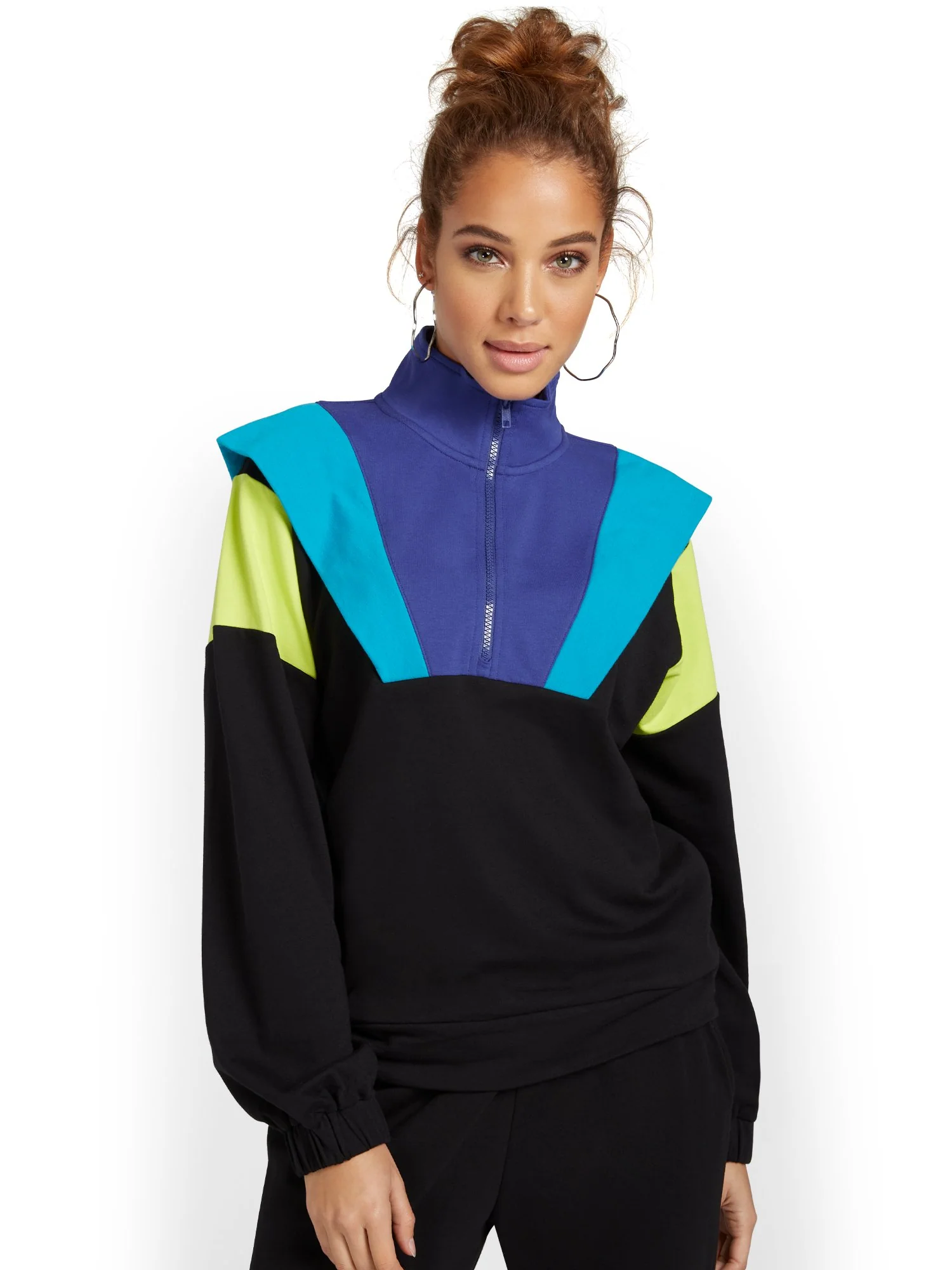 Colorblock French Terry Pullover - Image 2