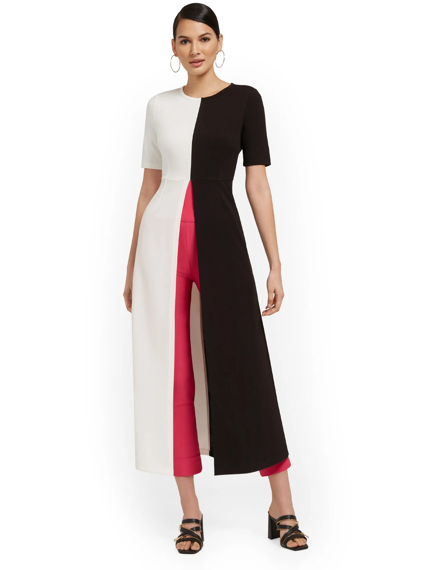 Colorblock Knit Maxi Top - Image 2