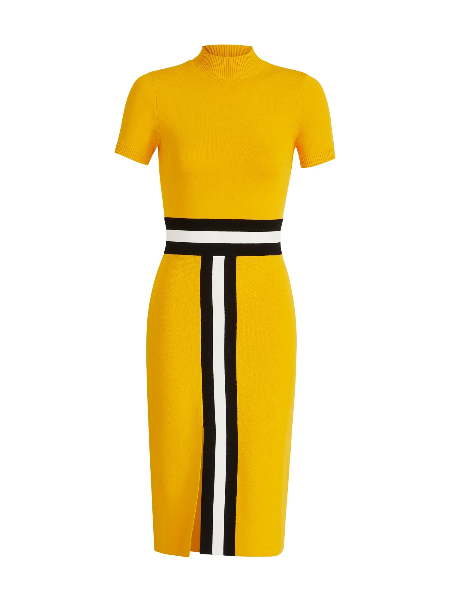 Colorblock Mockneck Sweater Dress - The NY&C Legacy Collection - Image 2