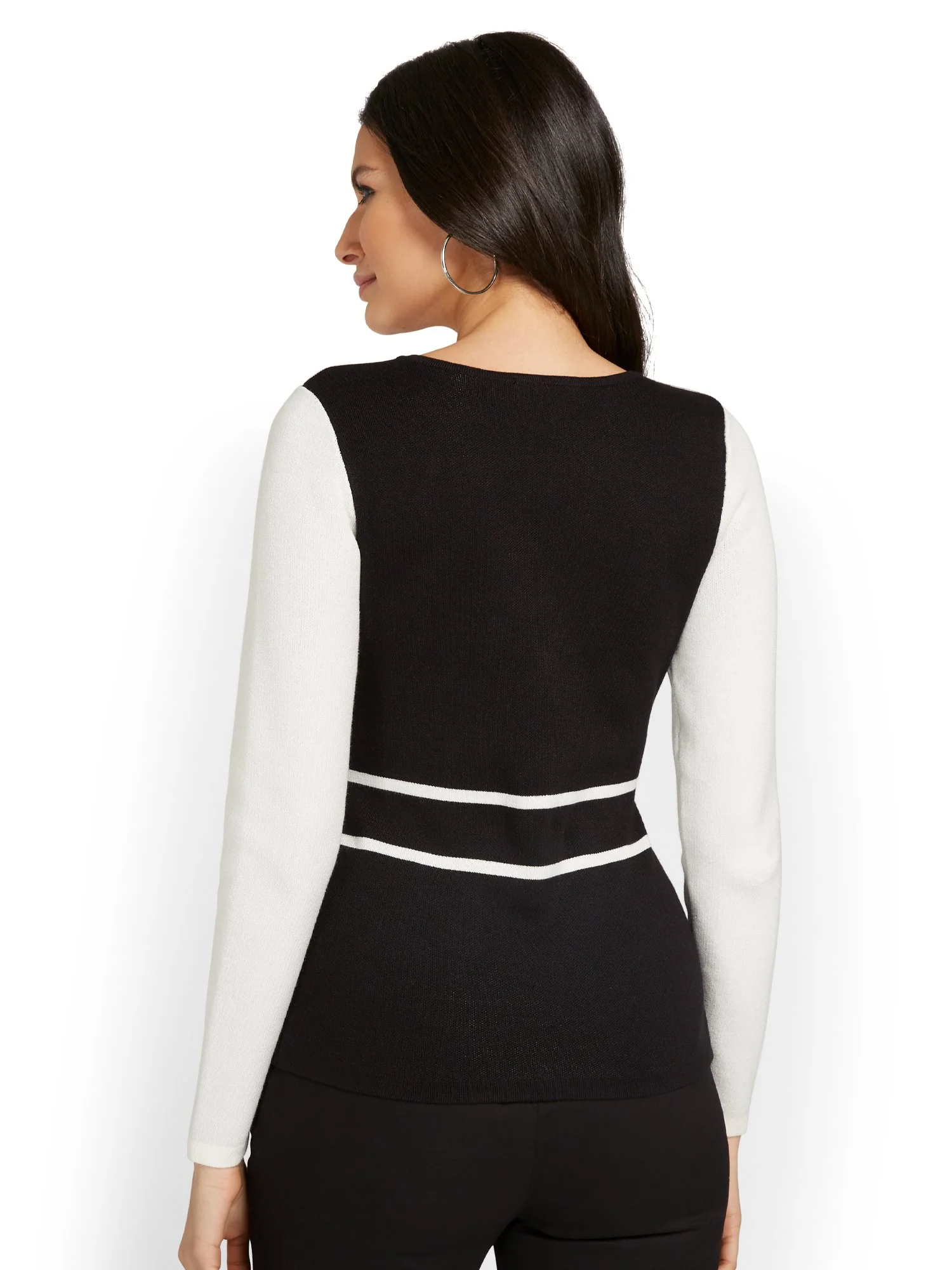 Colorblock Pullover Sweater - Image 3