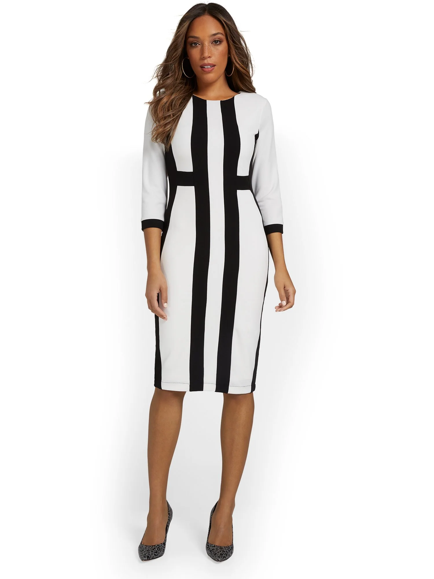 Colorblock Sheath Dress
