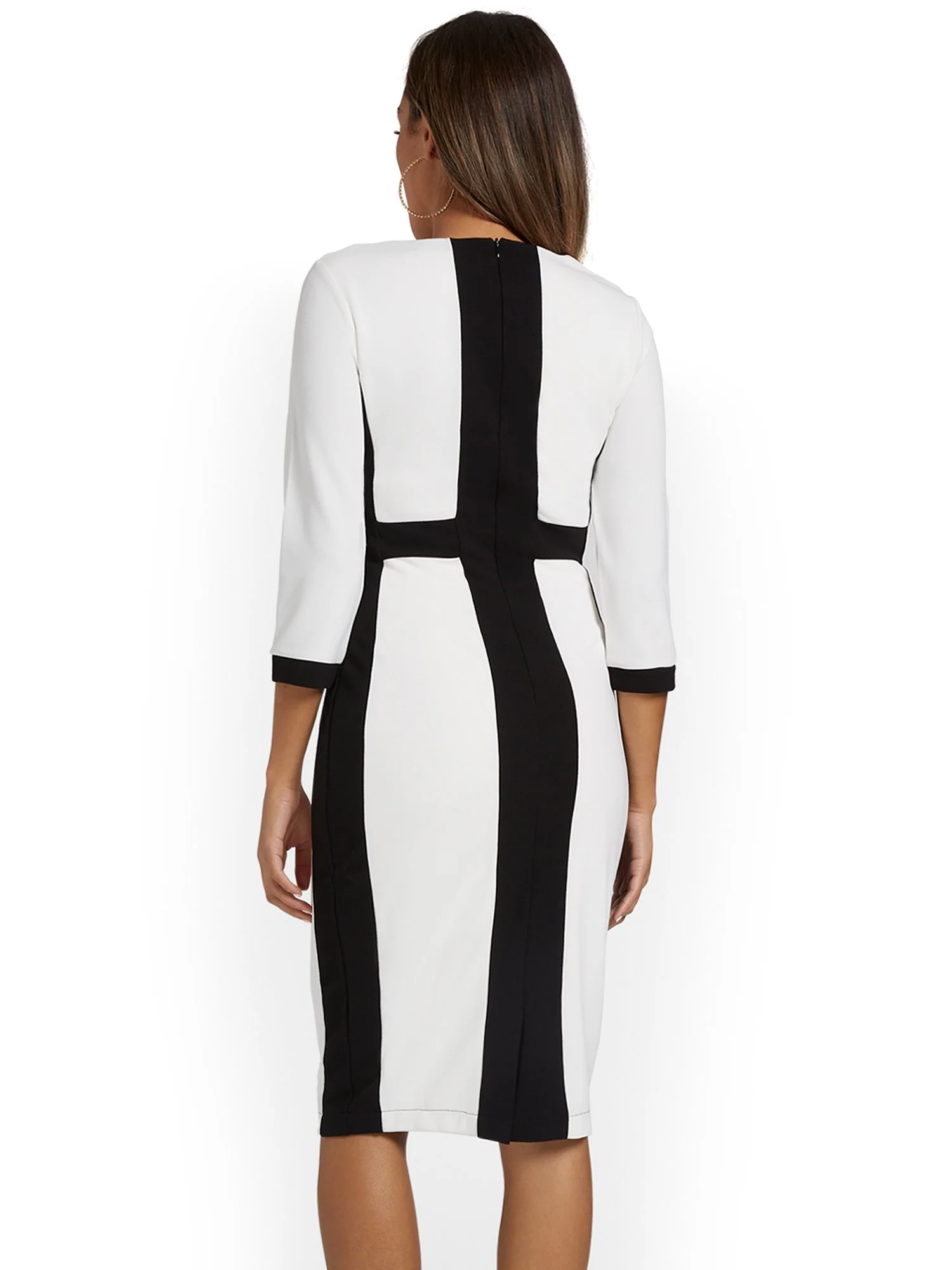 Colorblock Sheath Dress - Image 3