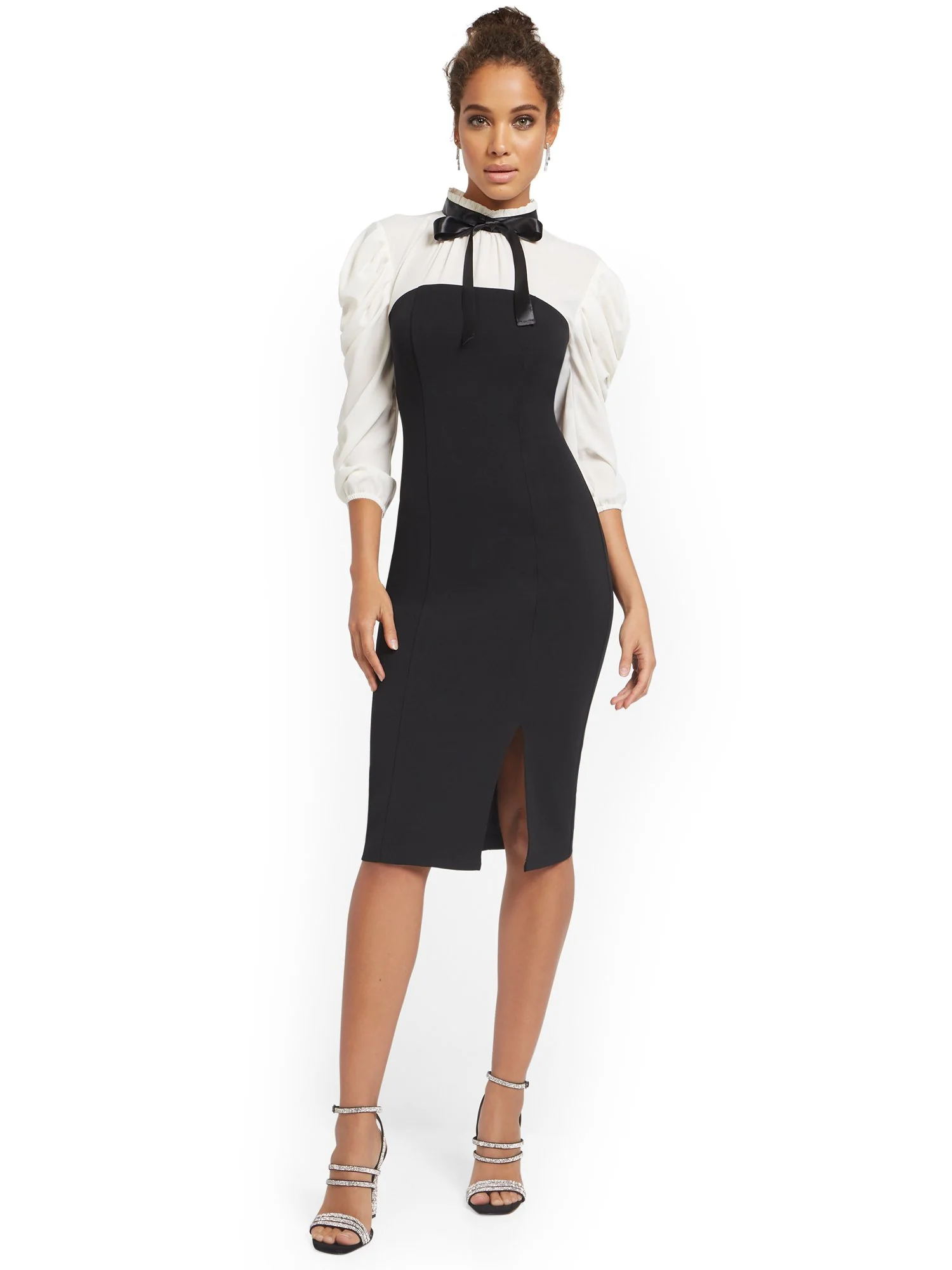 Colorblock Sheath Dress - Image 2