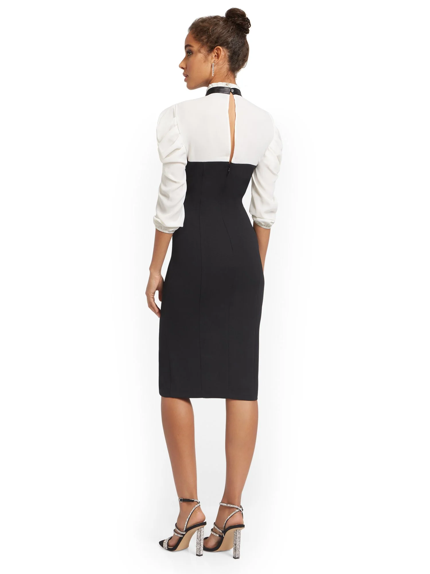Colorblock Sheath Dress - Image 3
