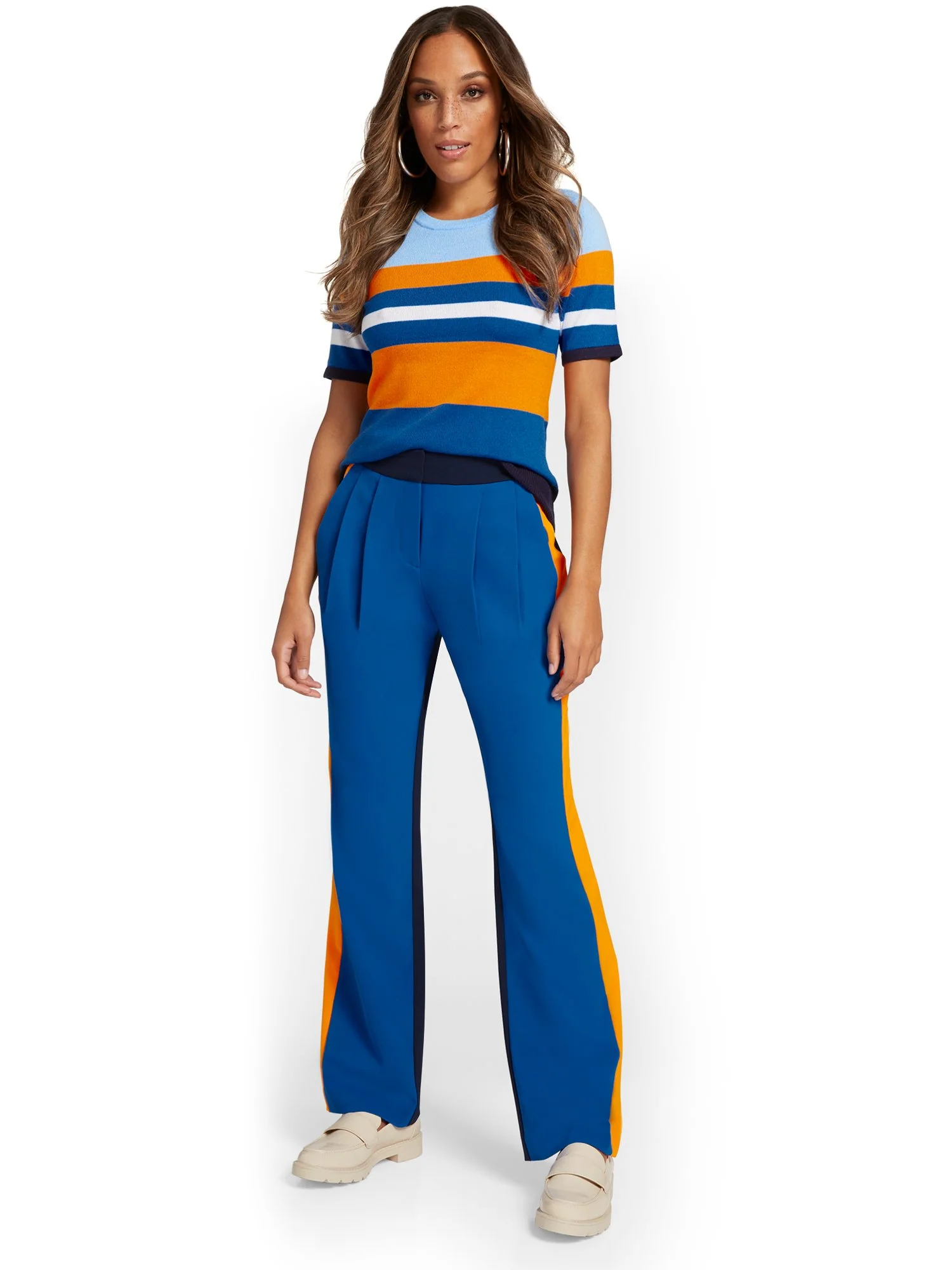 Colorblock Wide-Leg Pant - Image 4