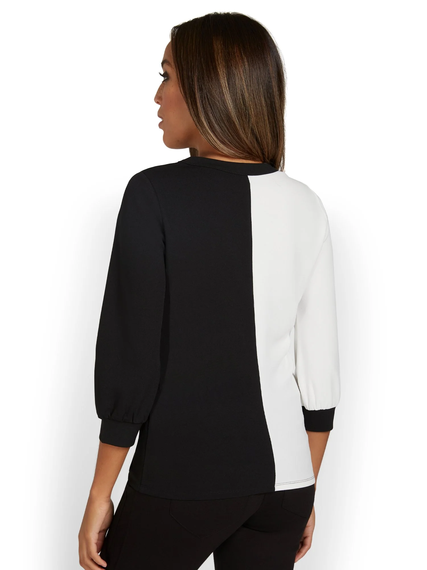 Contrast Knit Top - Image 3