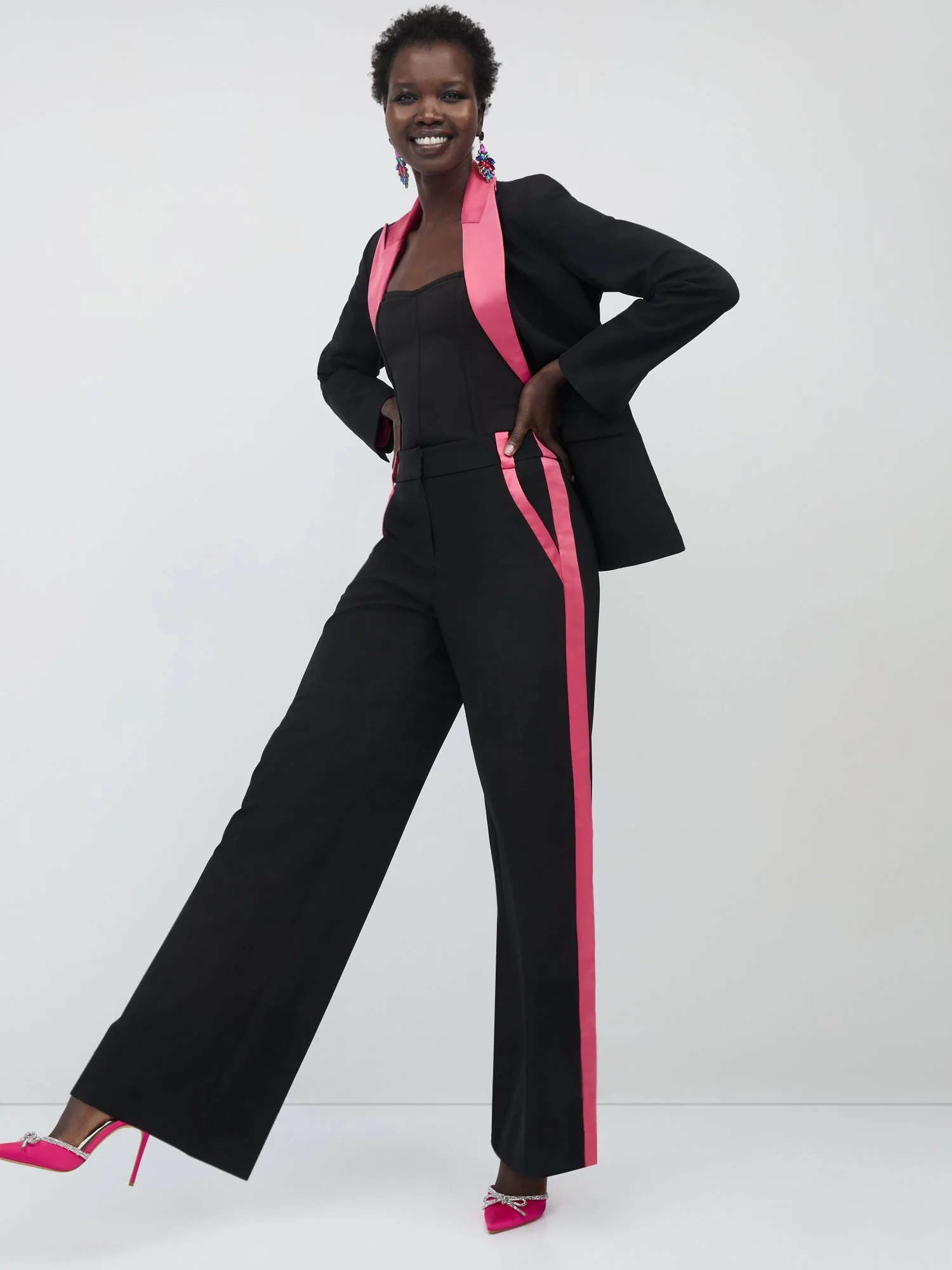 Contrast-Stripe Wide-Leg Pant - Image 2