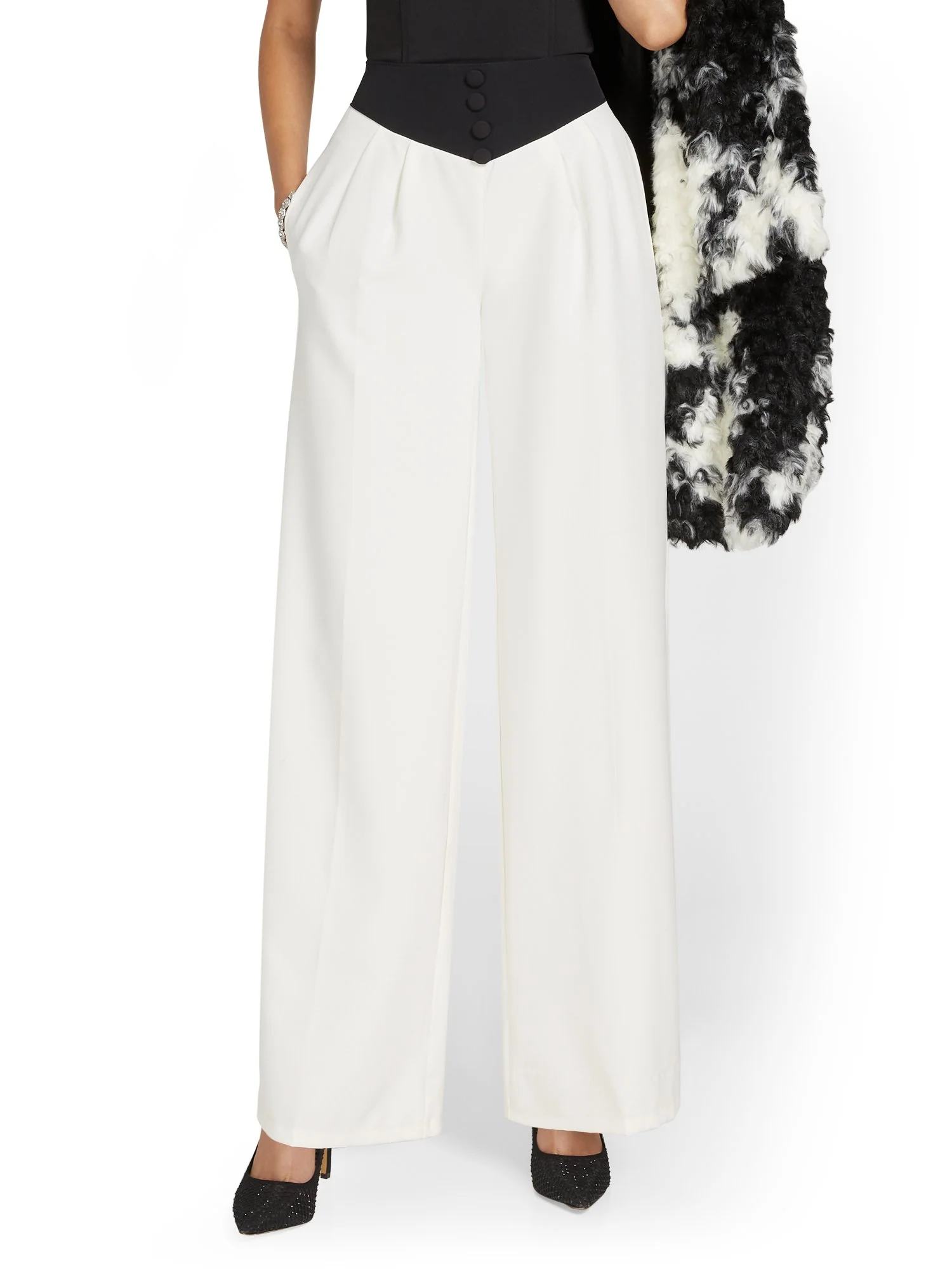 Corset-Waist Wide-Leg Pant - Image 2