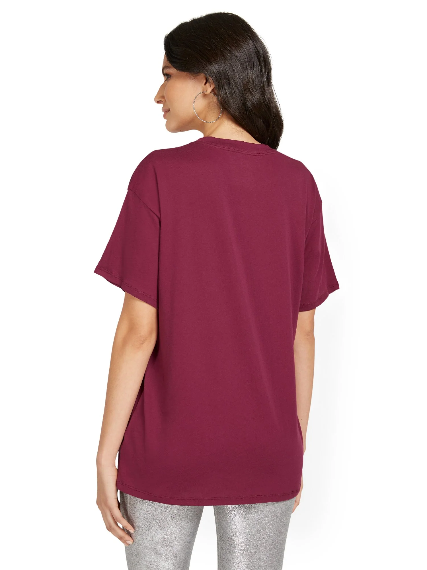 Cozy In Love Oversized Graphic Tee - Image 3