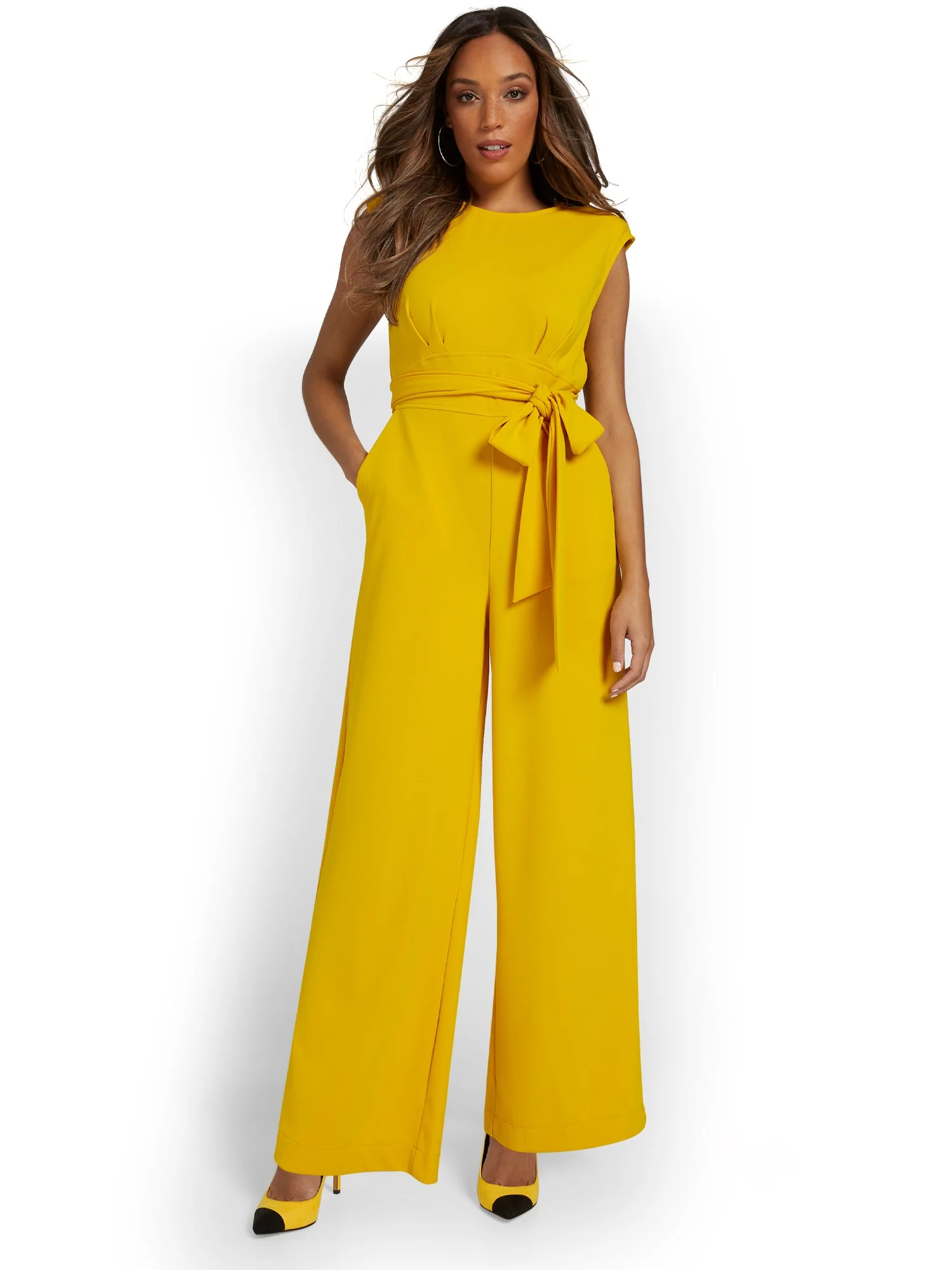 Crewneck Wide-Leg Jumpsuit
