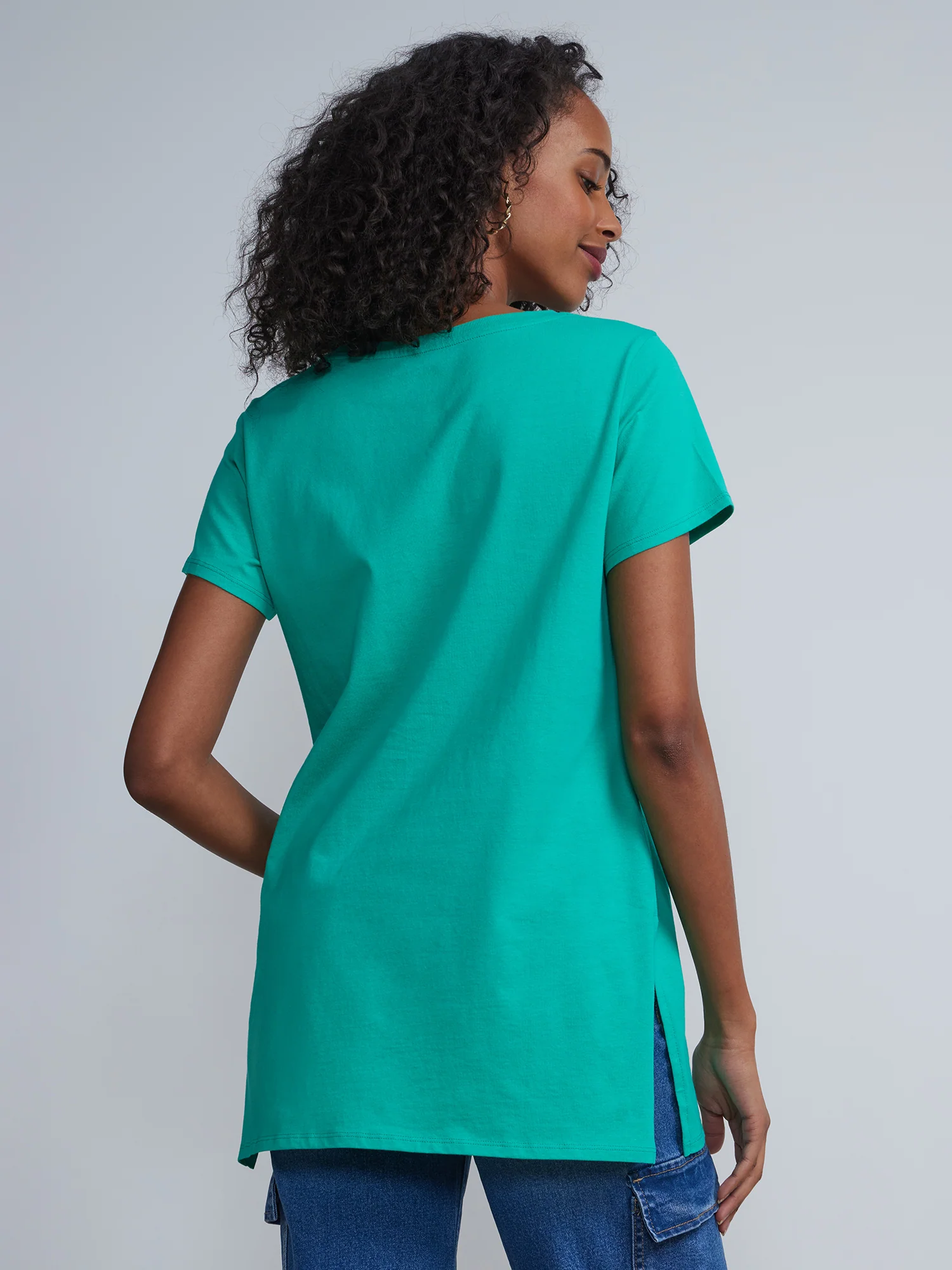 Criss-Cross Front Tunic Top - Image 11