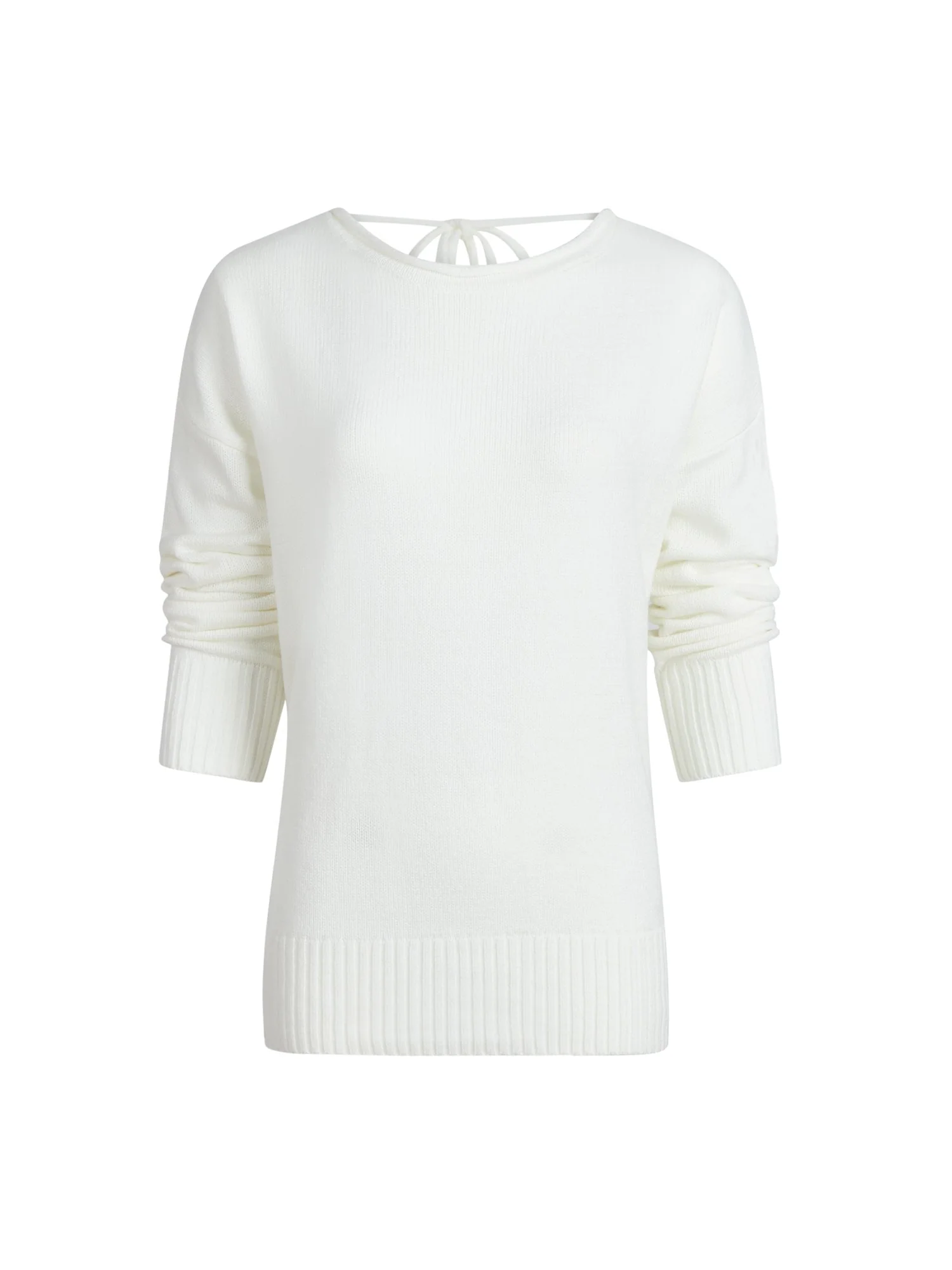 Crisscrossed Back Pullover Sweater