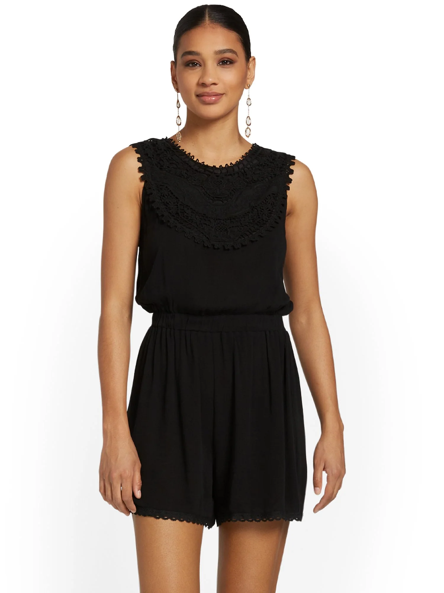 Crochet-Accent Romper - Image 2