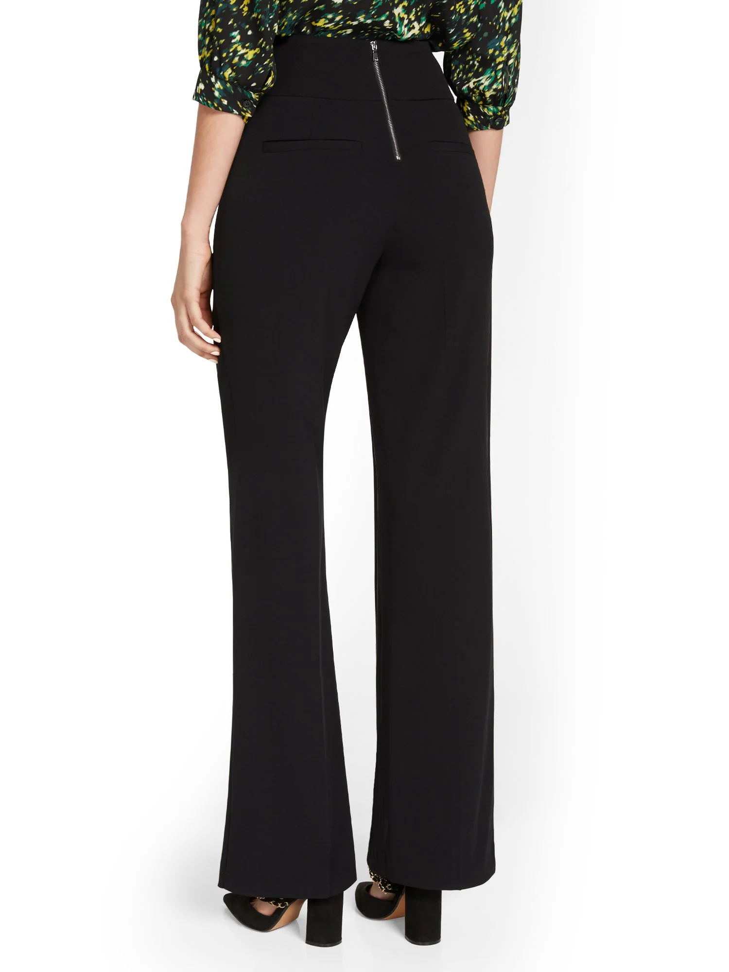 Cross-Belt Wide-Leg Pant - Essential Stretch - Image 3