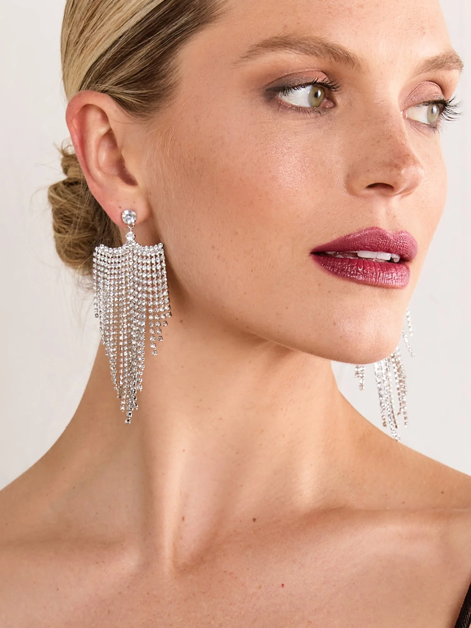 Vieste Rosa Crystal Statement Earrings - Brands We Love - Image 3