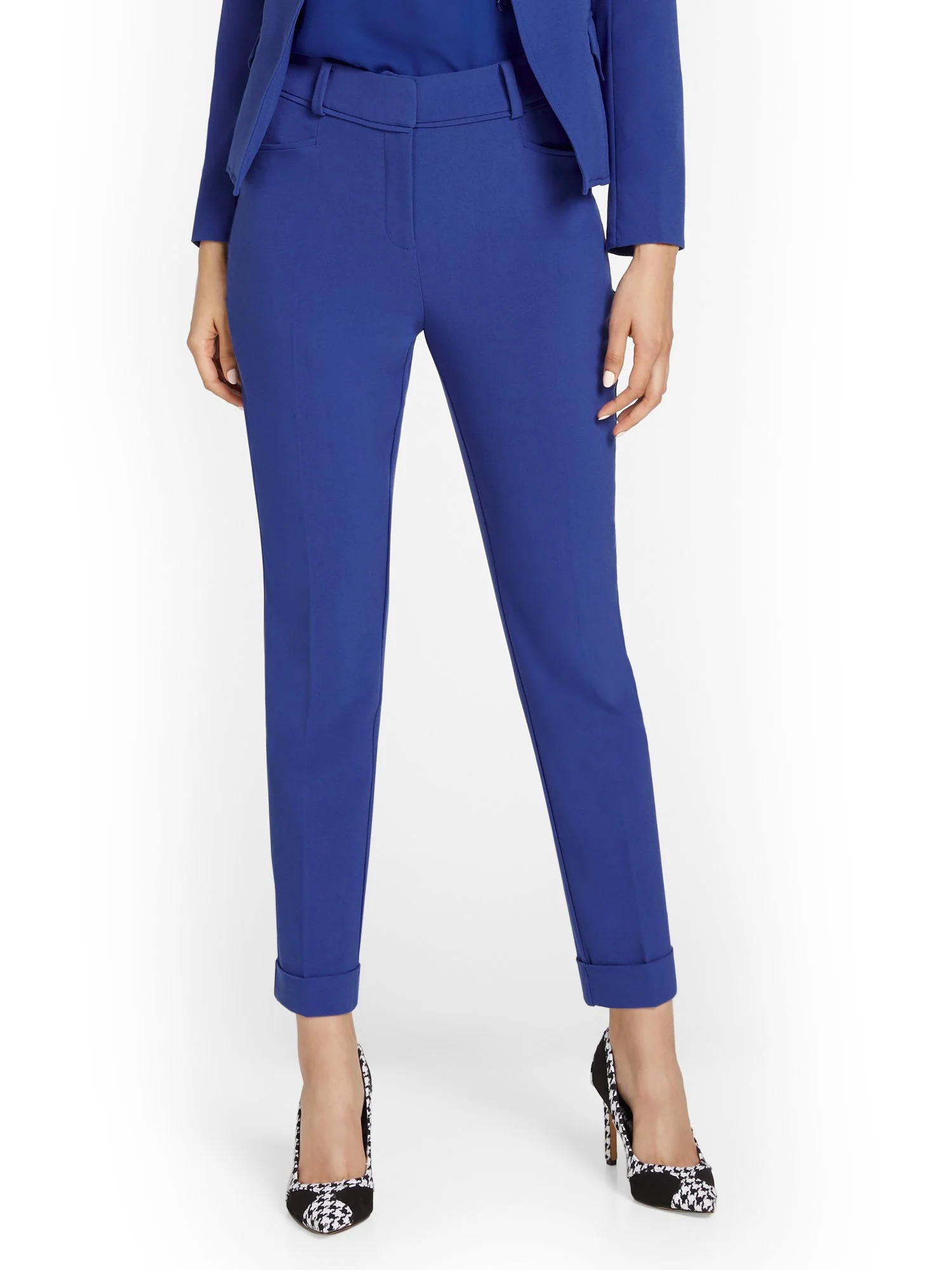 Cuffed Ankle Pant - Essential Stretch - 7th Avenue - Image 14