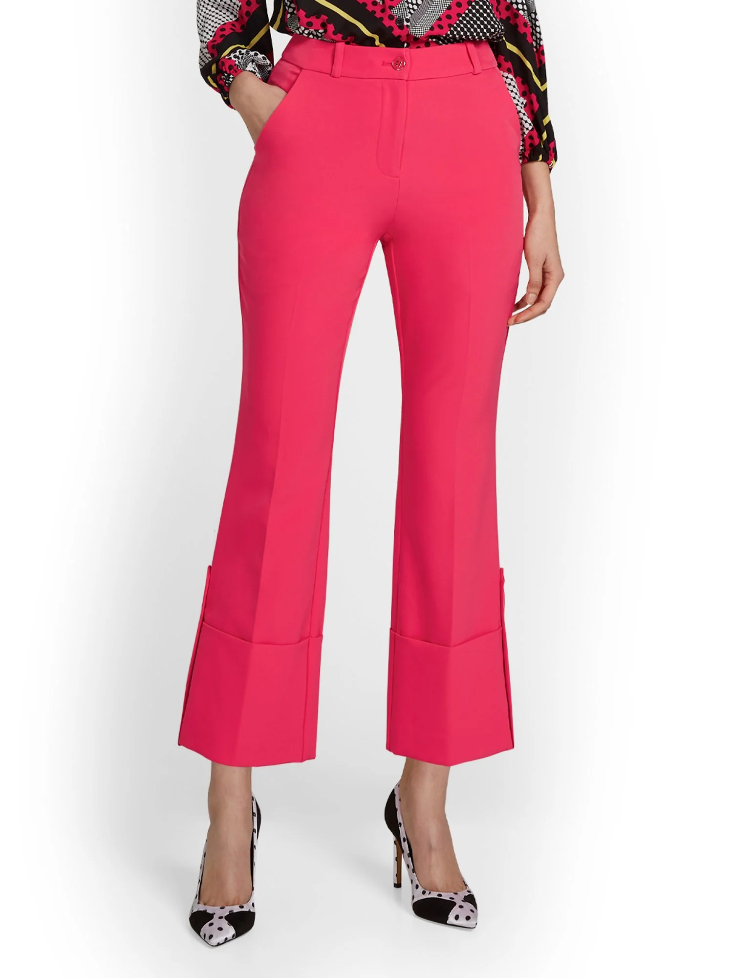Cuffed Wide-Leg Ankle Pant - Image 4
