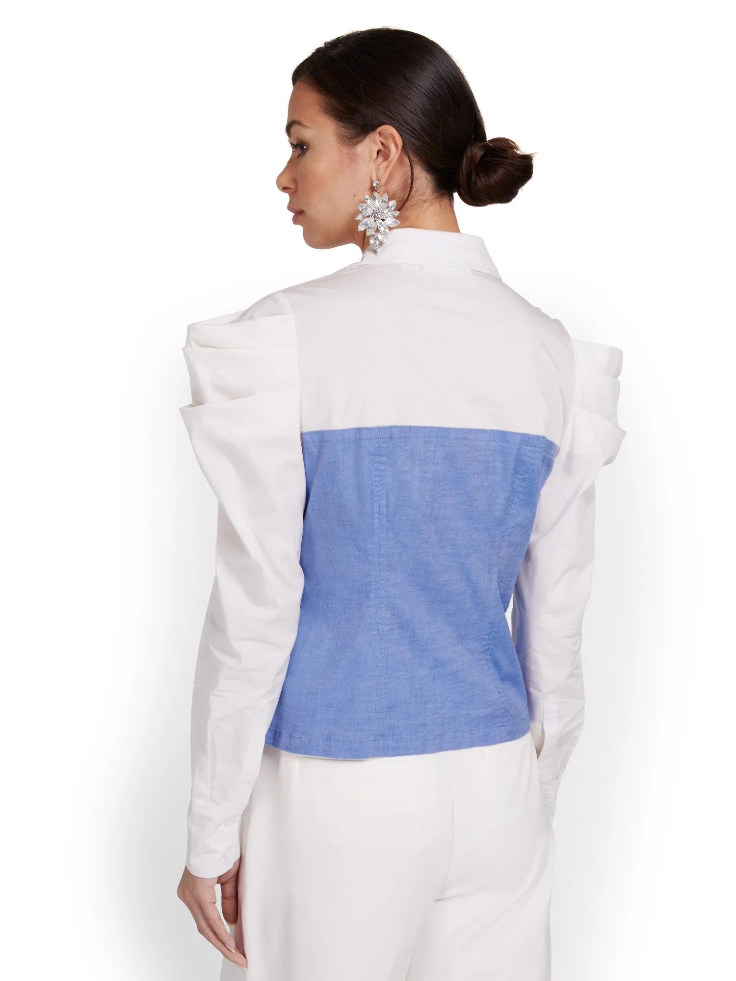 Denim Corset Twofer Top - Image 3