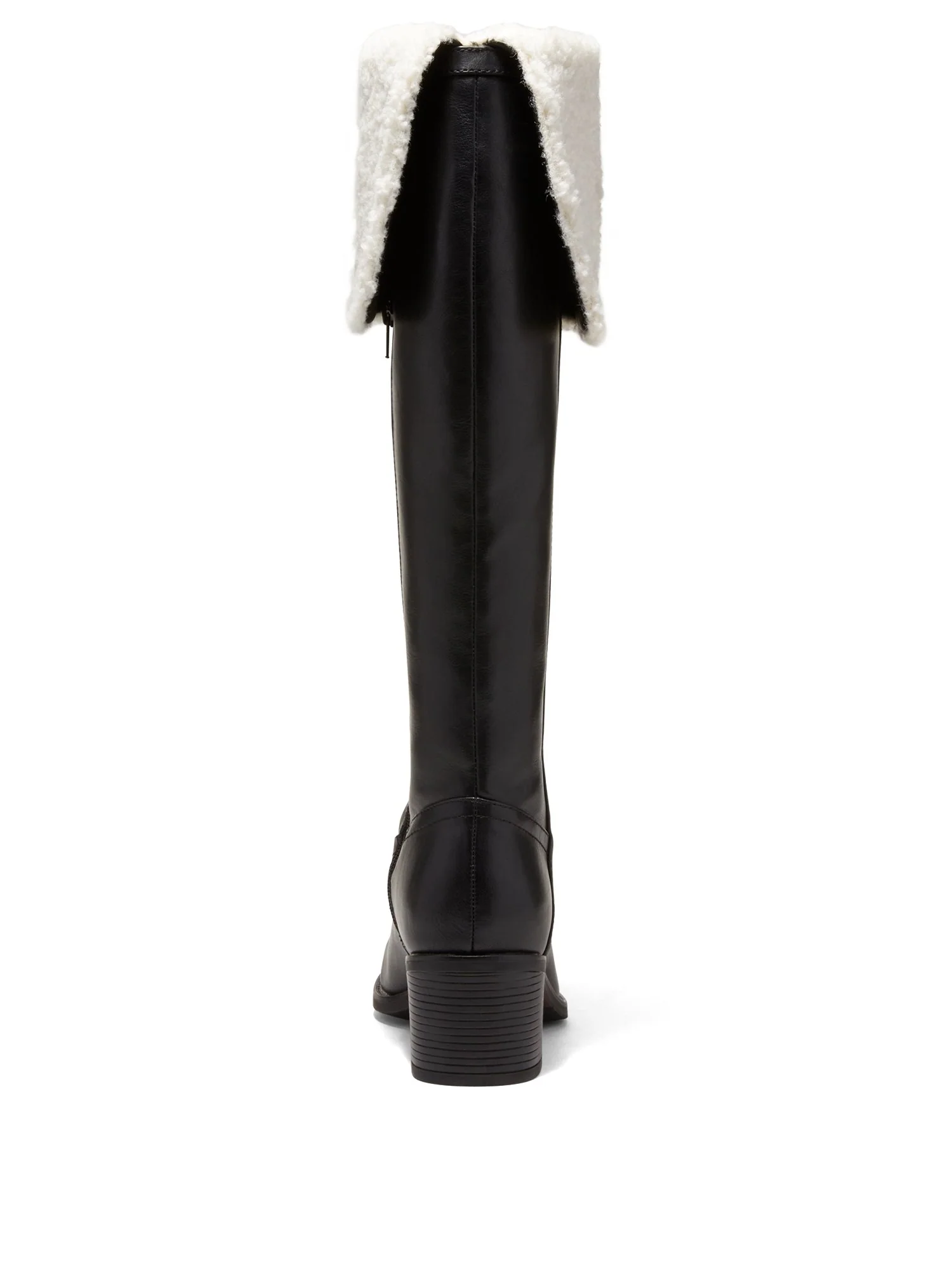 Devi Tall Faux-Sherpa Riding Boot - Image 2