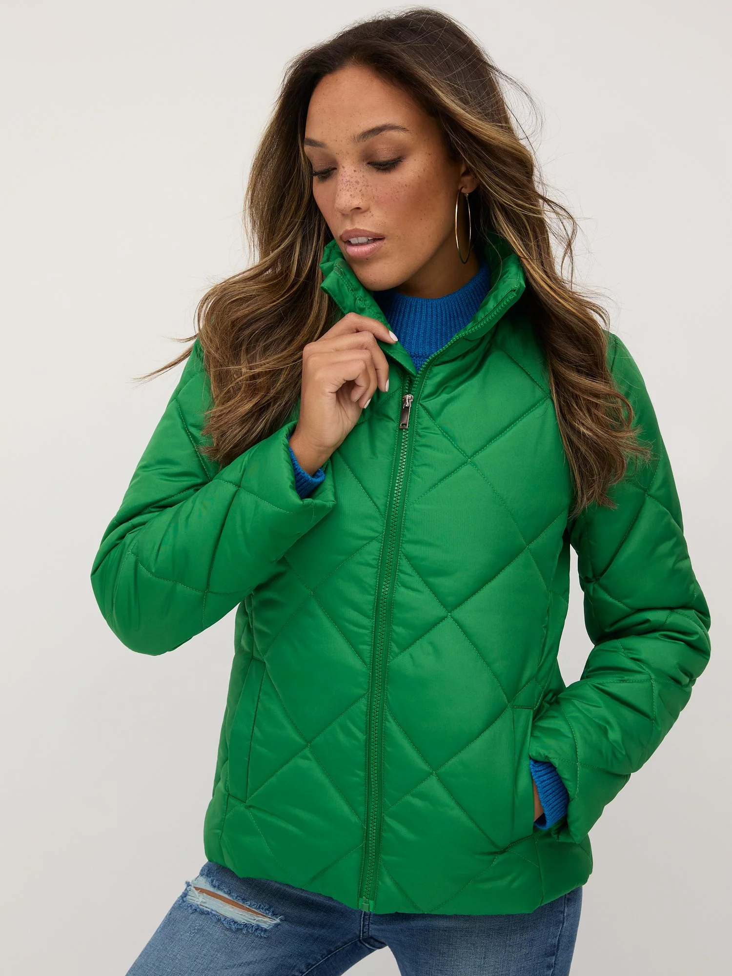 Diamond-Quilted Puffer Jacket - Image 15