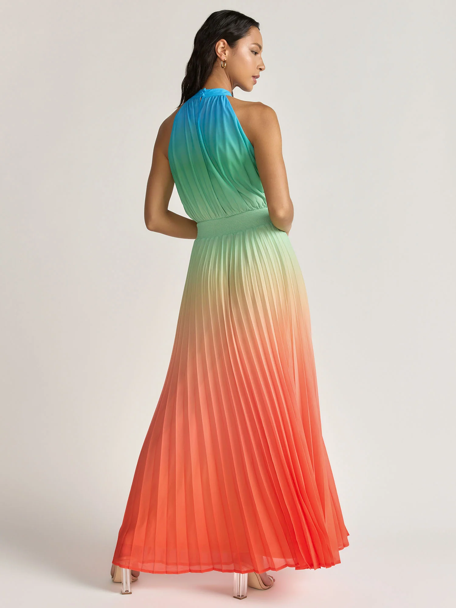 Flying Tomato Dip Dye Pleated Halter Neck Maxi Dress - Brands We Love - Image 3