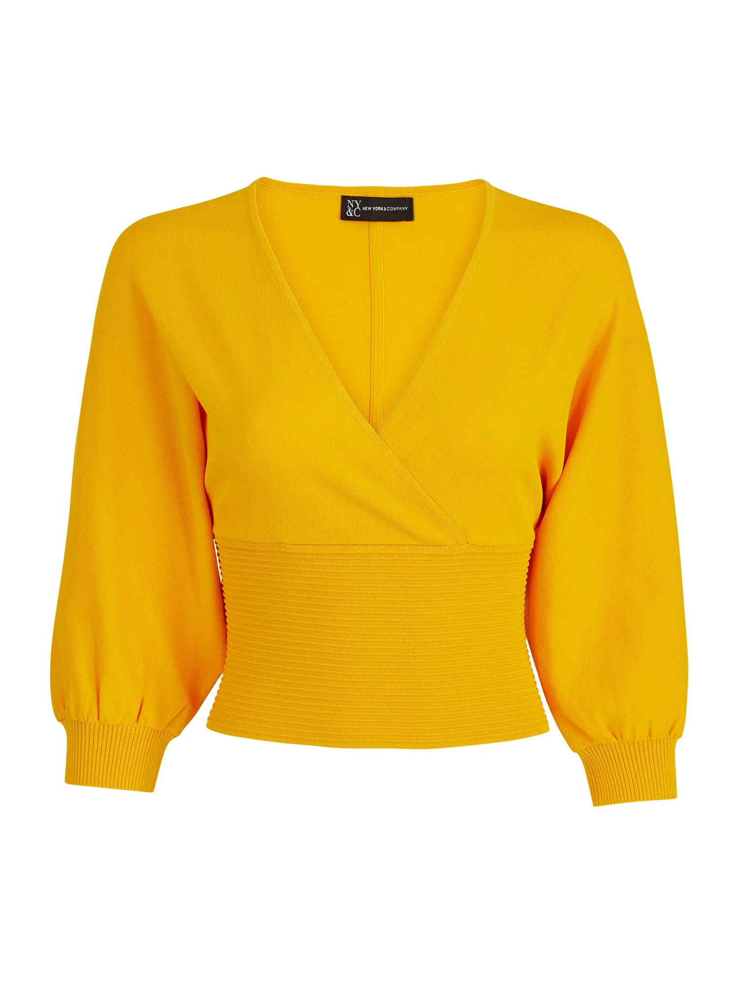 Dolman-Sleeve Wrap-Front Sweater - The NY&C Legacy Collection - Image 2