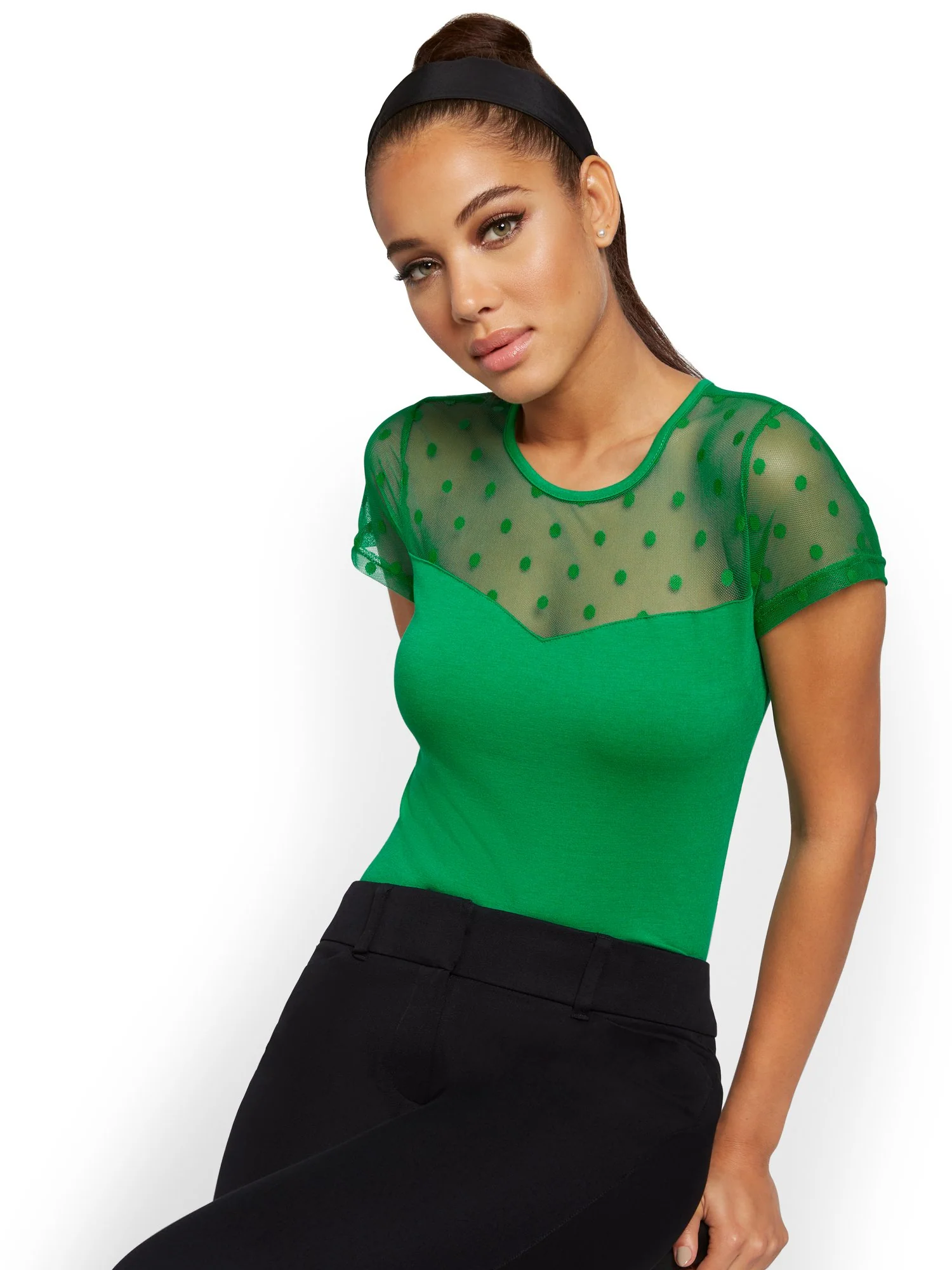 Dot Mesh Top - Image 6