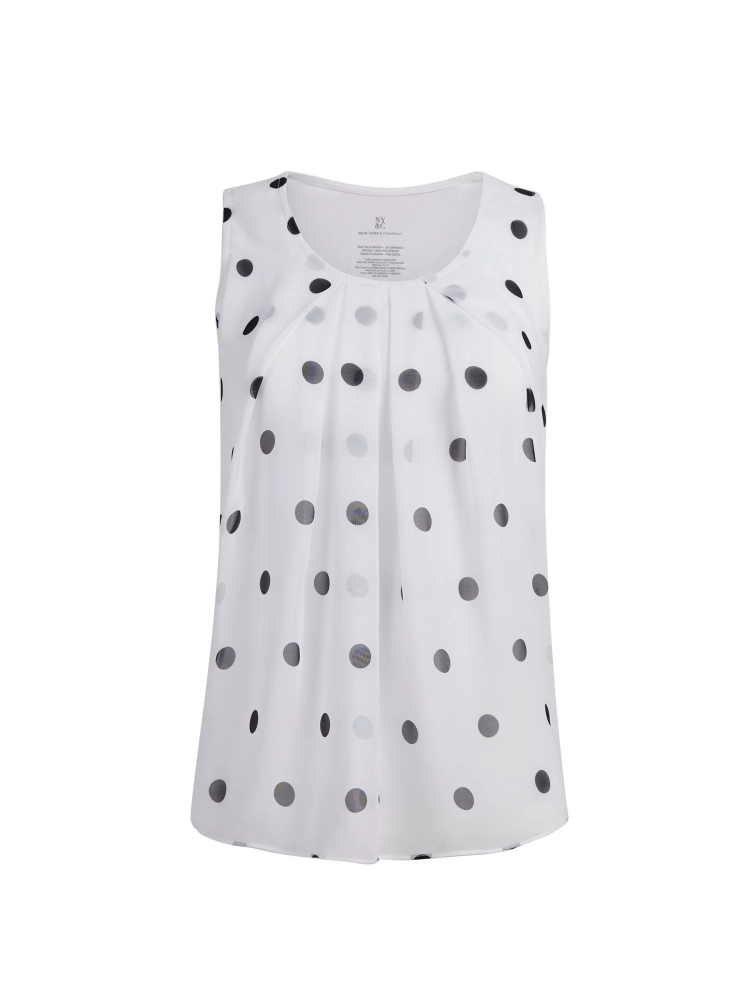 Dot-Print Sleeveless Top - Image 5