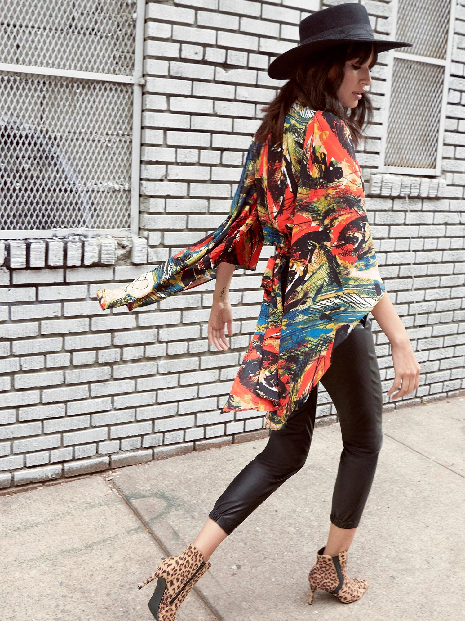 Drama-Sleeve Wrap Blouse - NYC Strong Collection - Image 3