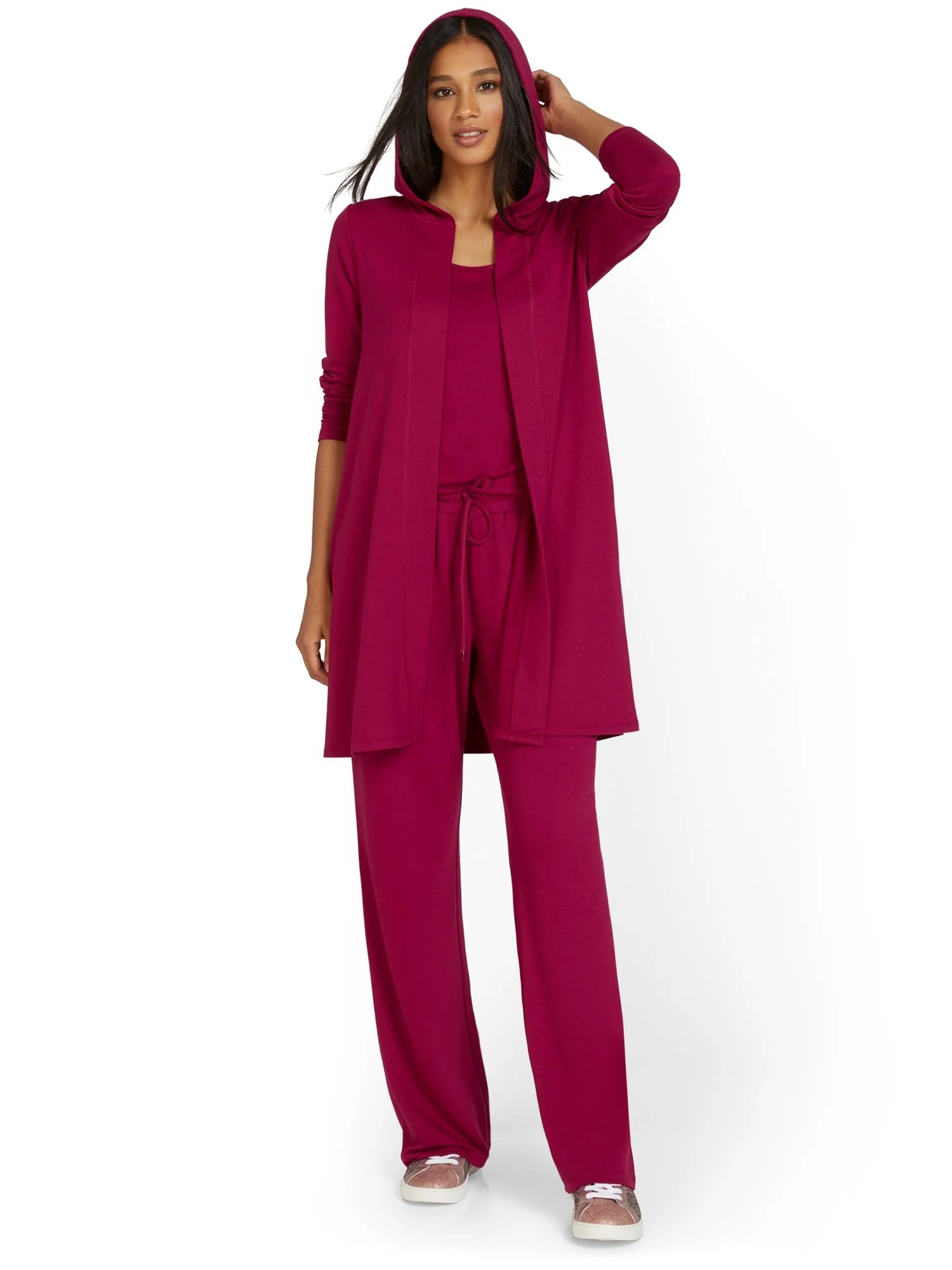 Dreamy French Terry Hooded Cardigan - Image 6