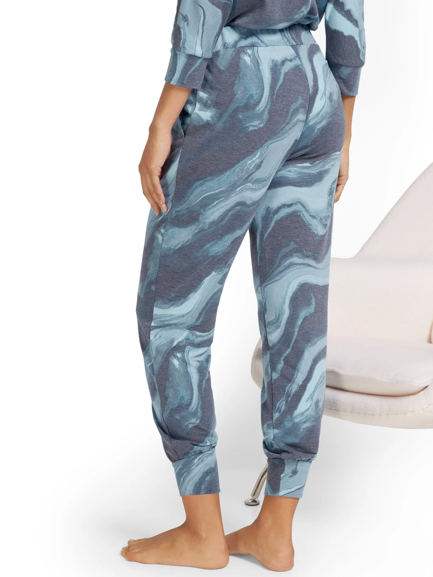 Dreamy French Terry Printed Jogger Pant - Image 6