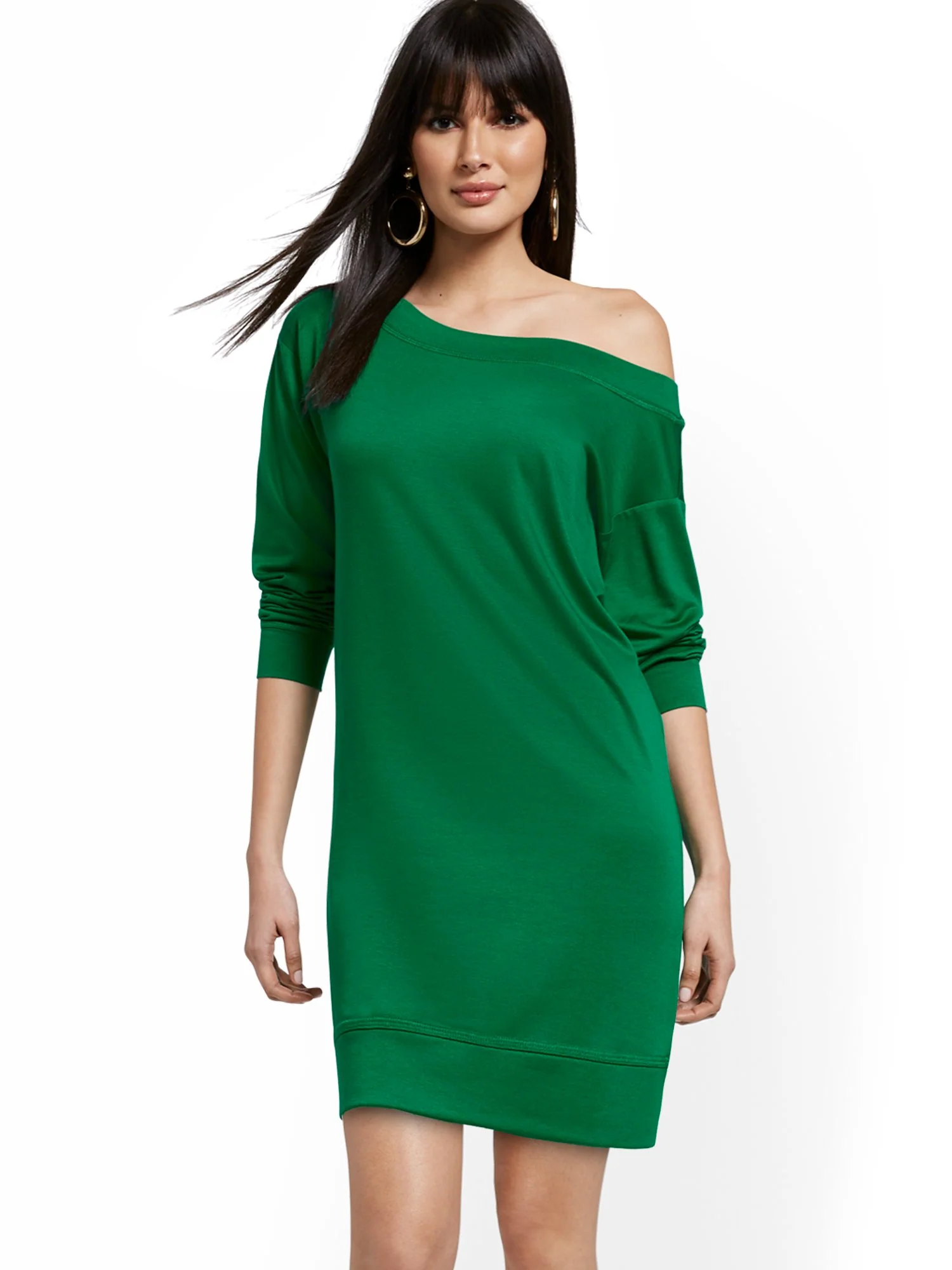 Dreamy French Terry Slouch Sweatshirt Dress - Image 13