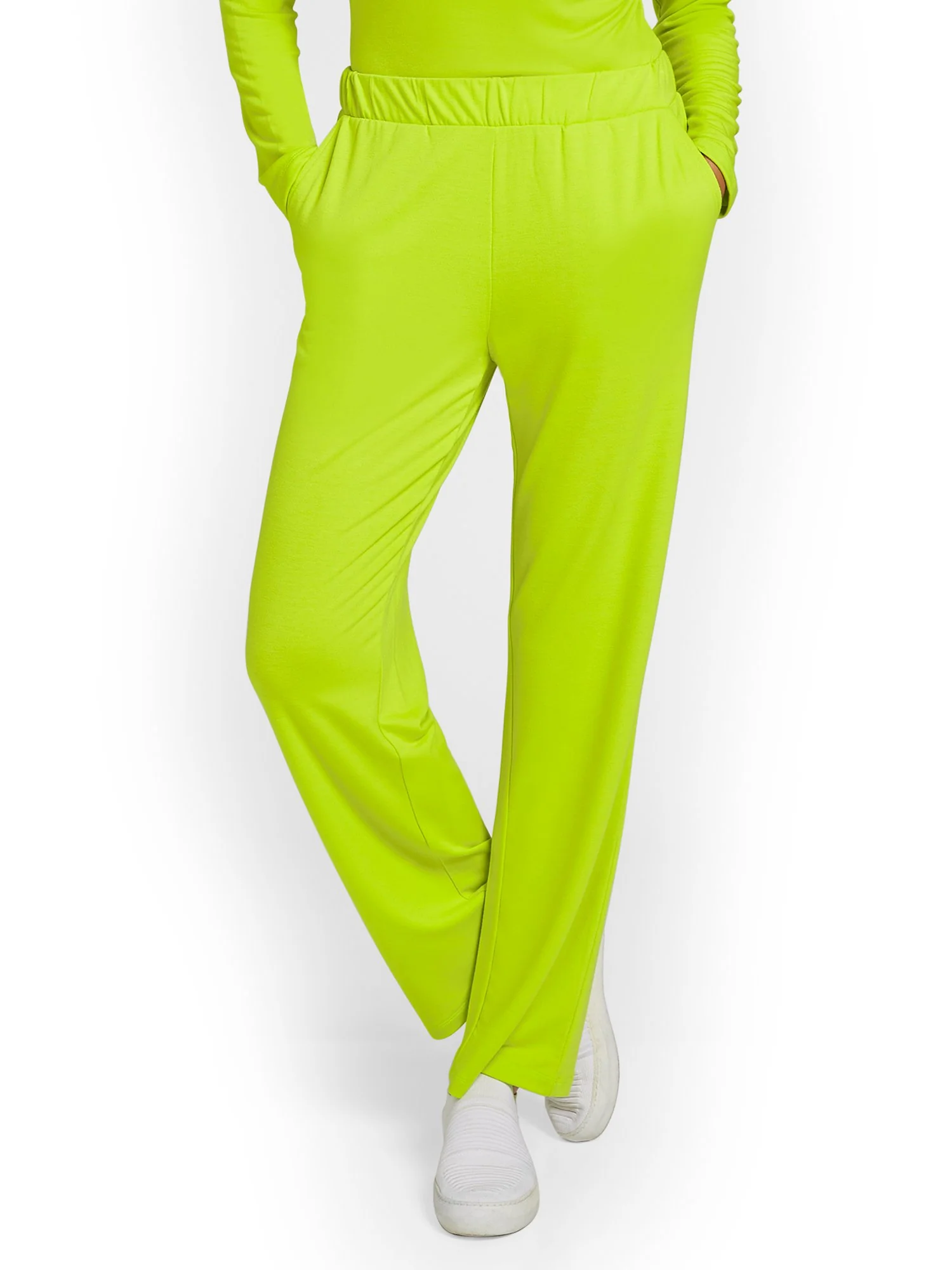 Dreamy French Terry Straight-Leg Pant