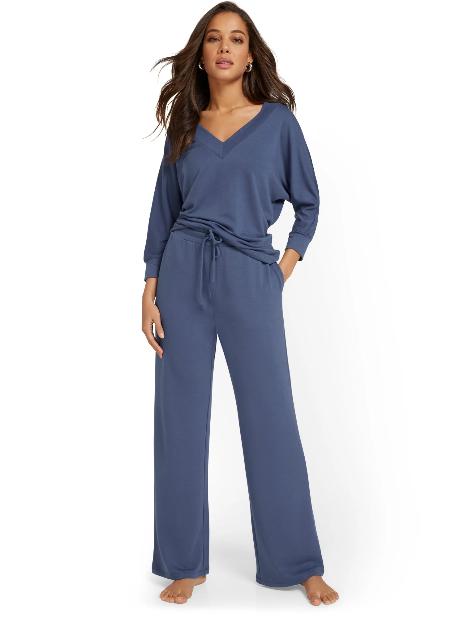 Dreamy French Terry Wide-Leg Pant - Image 8
