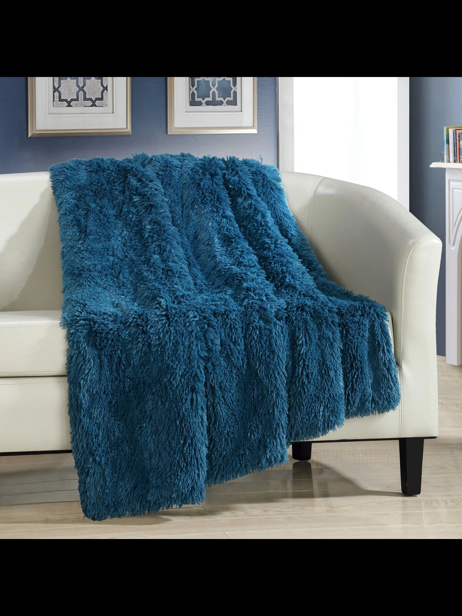 Elana Ultra Plush Faux-Fur Throw Blanket - NY&C x Chic Home - Image 10