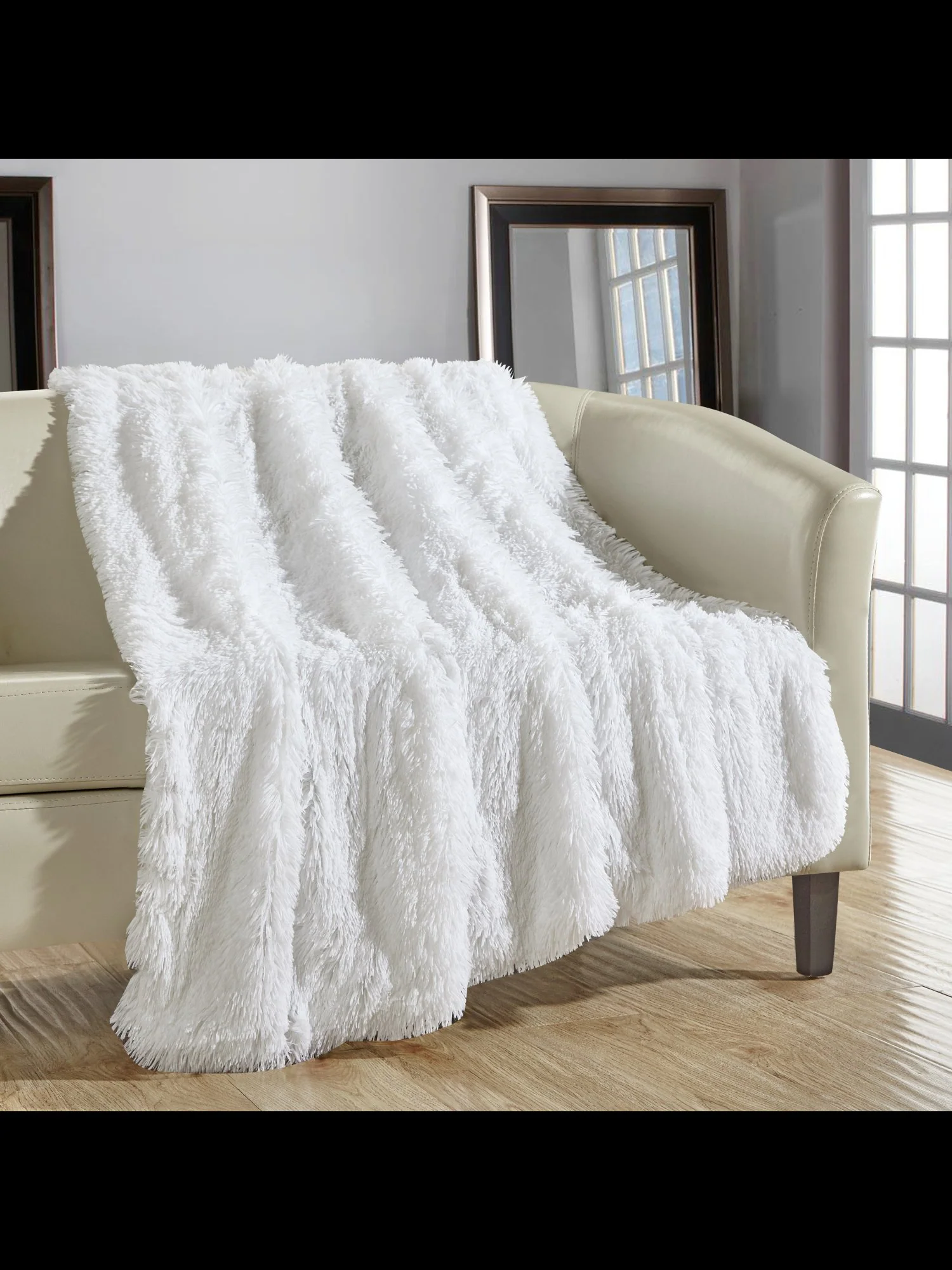 Elana Ultra Plush Faux-Fur Throw Blanket - NY&C x Chic Home - Image 14