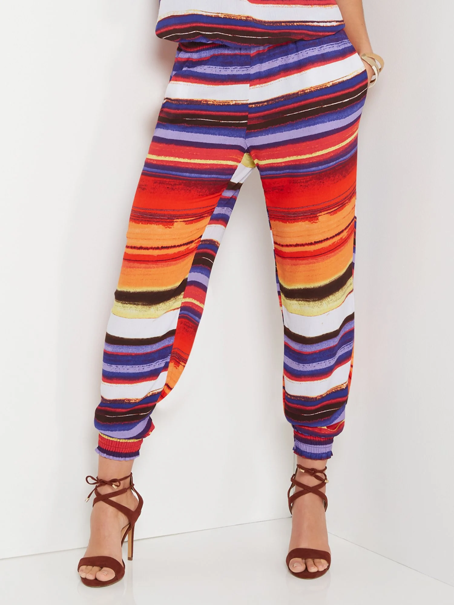 Elastic-Hem Stripe Jogger Pant - Image 2