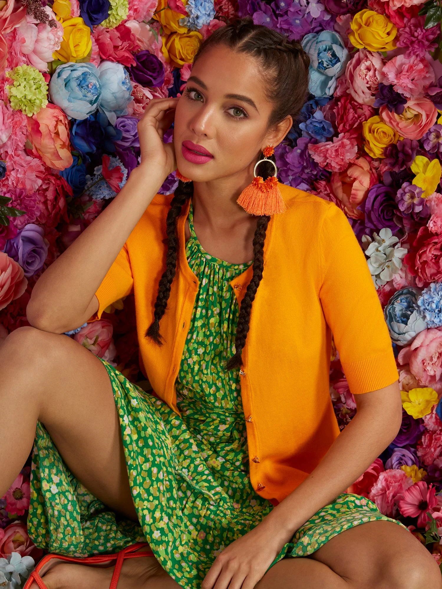 Elbow-Sleeve Chelsea Cardigan - Image 35