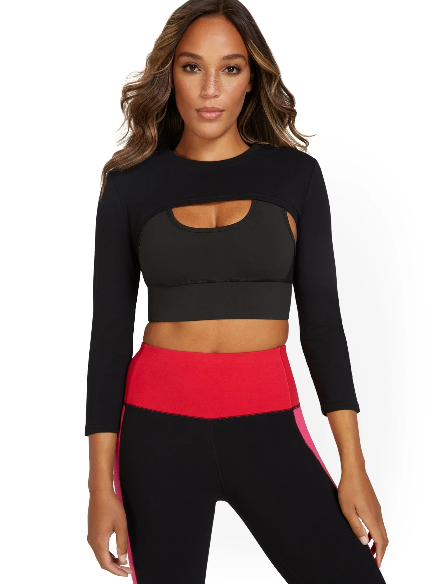 Elbow-Sleeve Crop Shrug