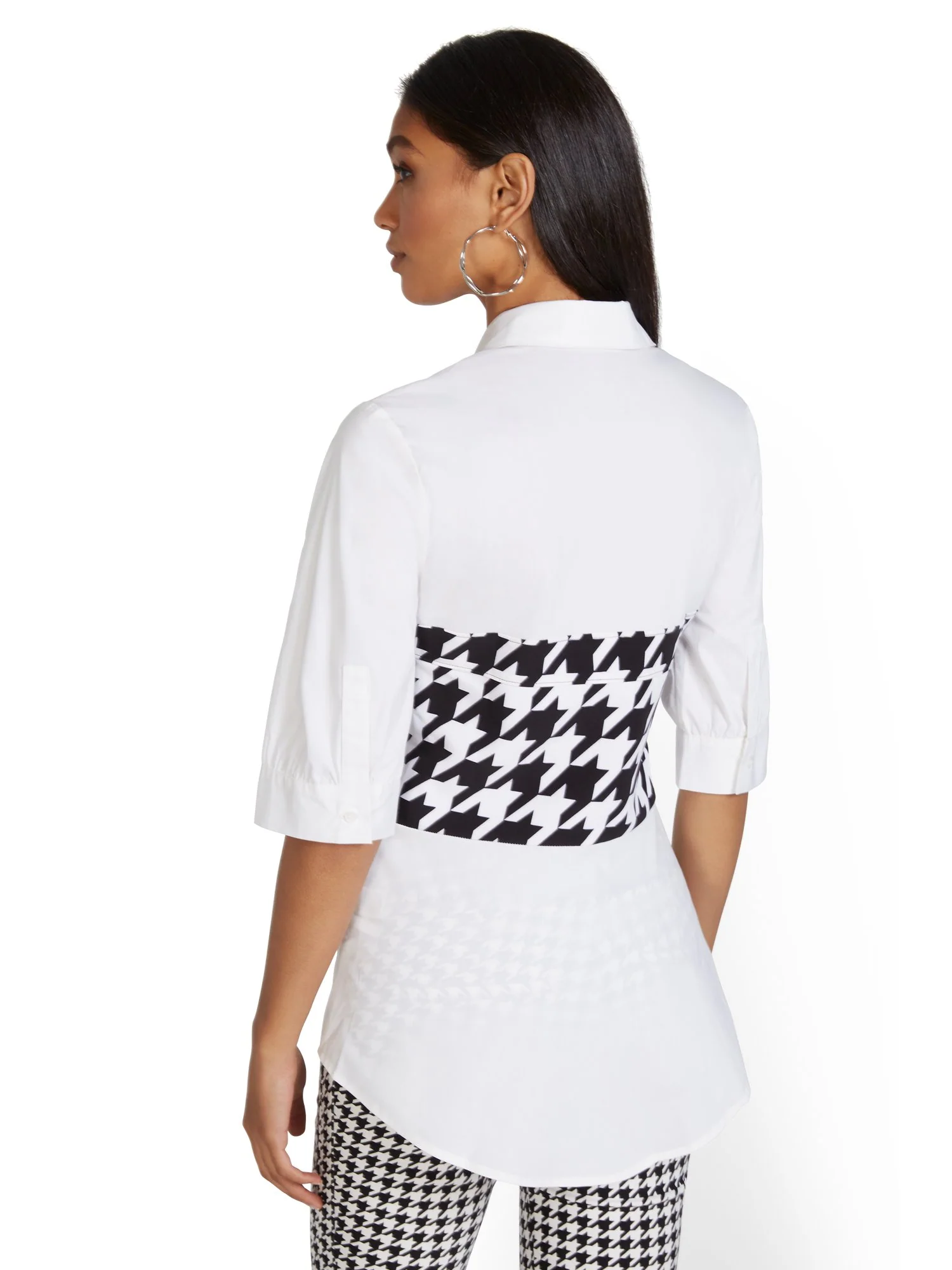 Elbow-Sleeve Twofer Top - Image 3